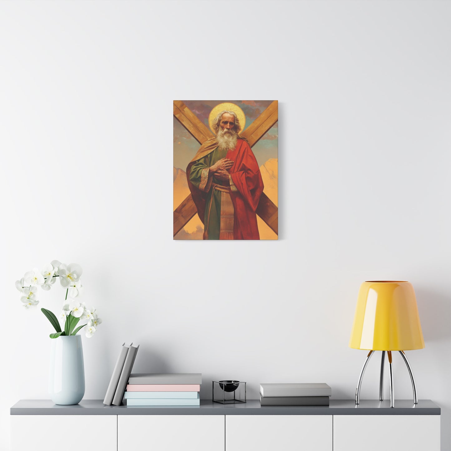 Saint Andrew the Apostle - Gallery Wrapped Canvas - Print - Religious Art for your Home - Catholic