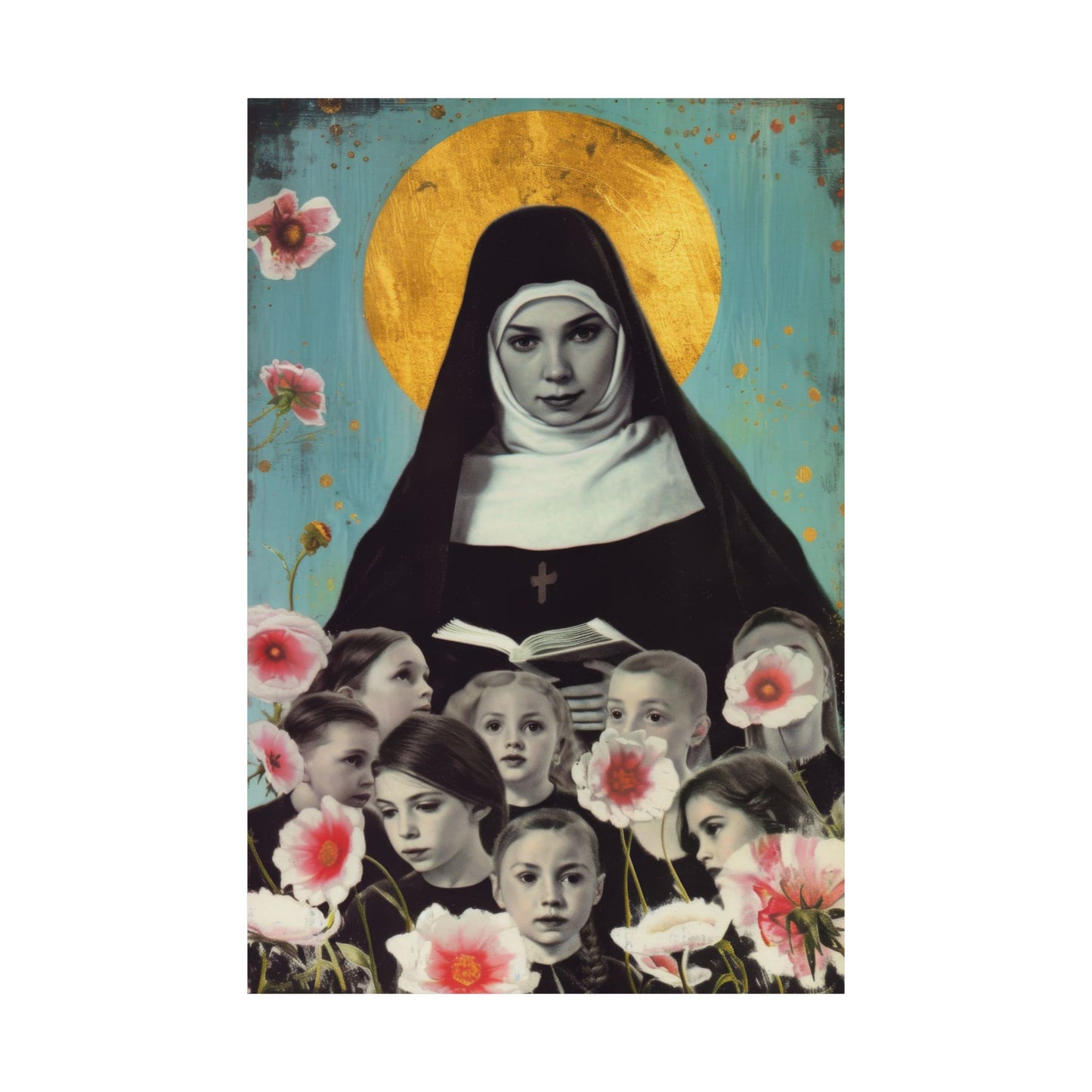 Saint Joan de Lestonnac - Sanctified Souls Print - Multiple Sizes - Premium Matte Vertical Posters