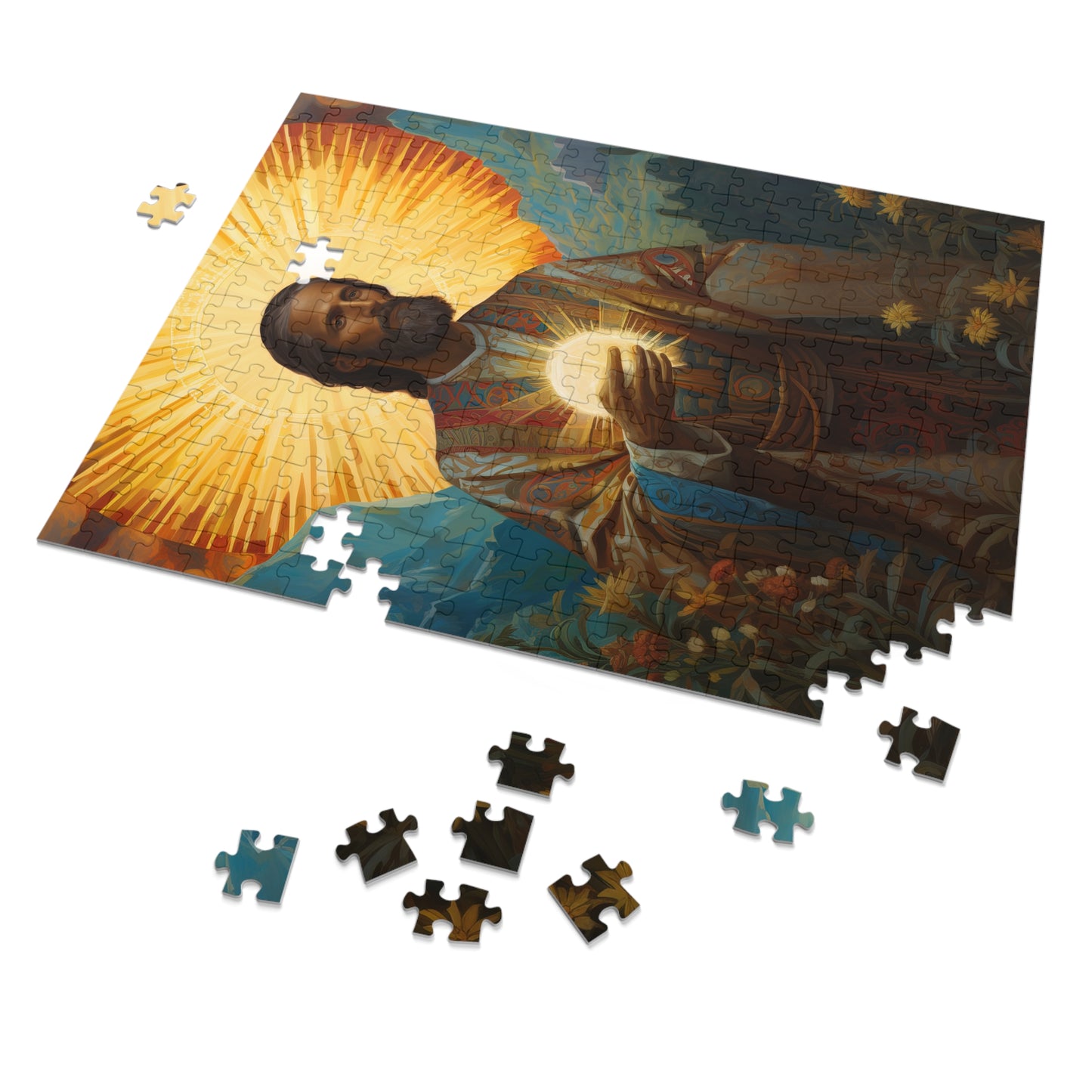 Saint Benignus of Dijon - Puzzle and Keepsake Tin - Jigsaw Puzzle (30, 110, 252, 500,1000-Piece) - Religious Puzzle