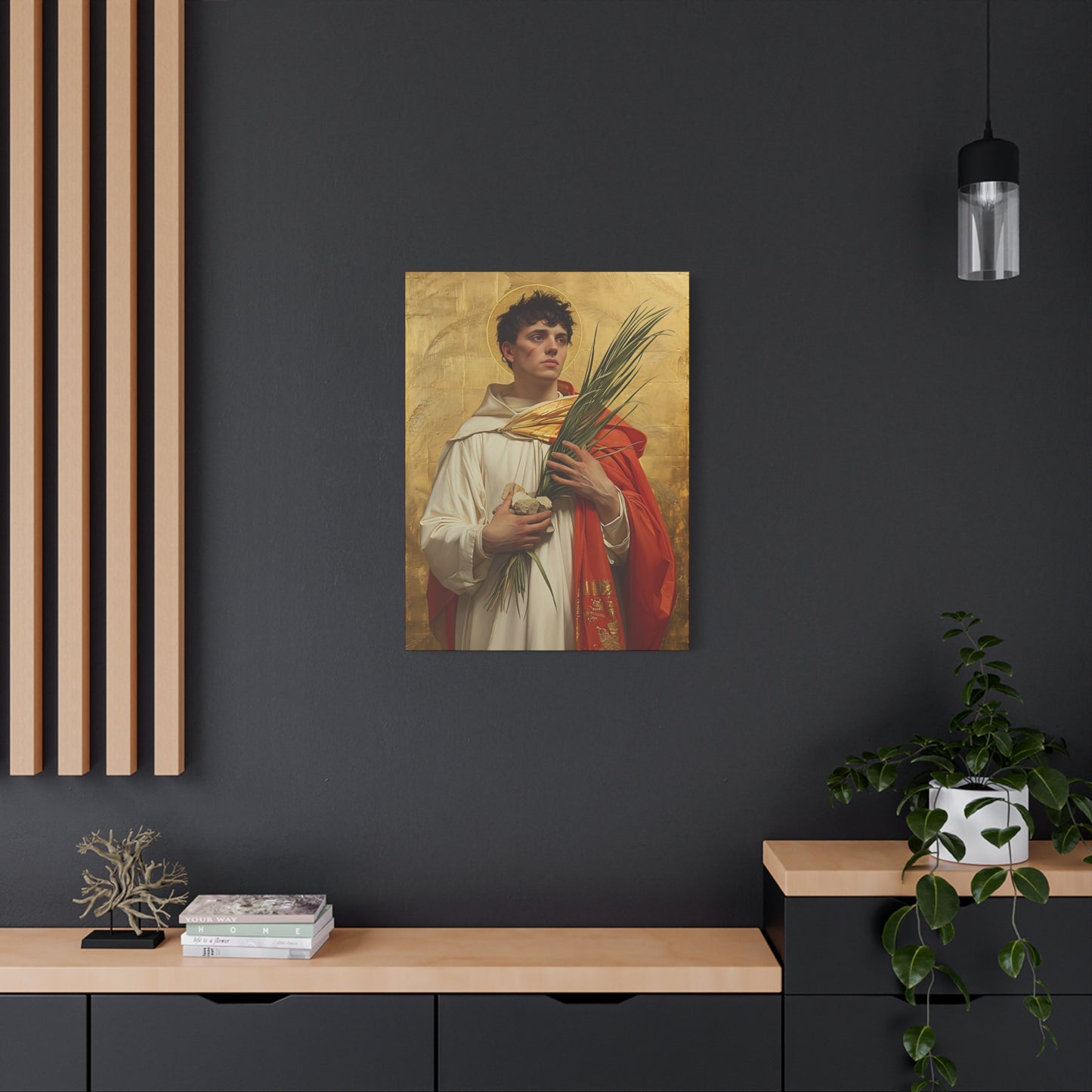 Saint Stephen - Museum Wrapped Canvas - Sanctified Souls Print - Religious Art for your Home