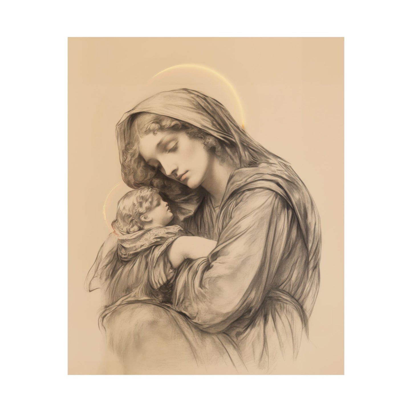 Grace Unveiled - The Nativity of the Virgin Mary - Sanctified Souls Print - Multiple Sizes - Premium Posters - Catholic Art - Christian