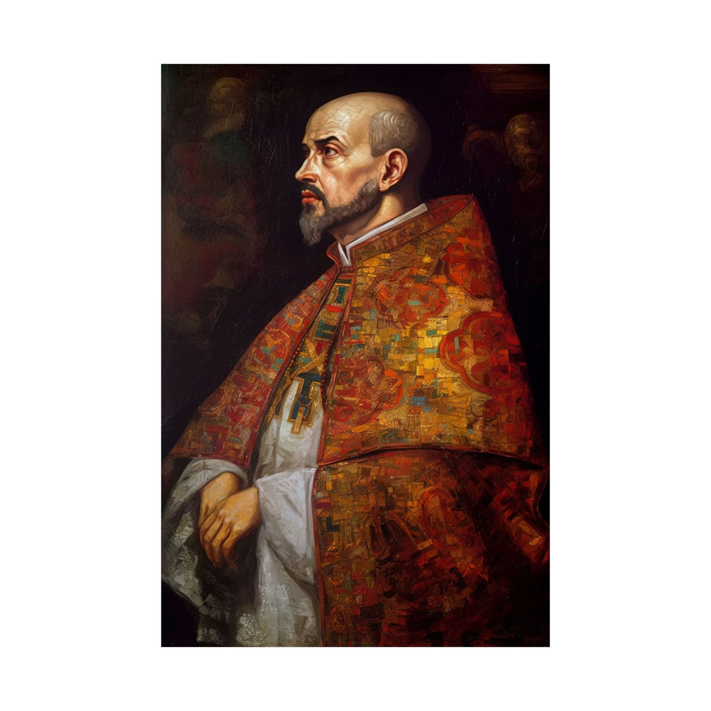 Saint Ignatius of Loyola - Sanctified Souls Print - Multiple Sizes - Premium Matte Vertical Posters