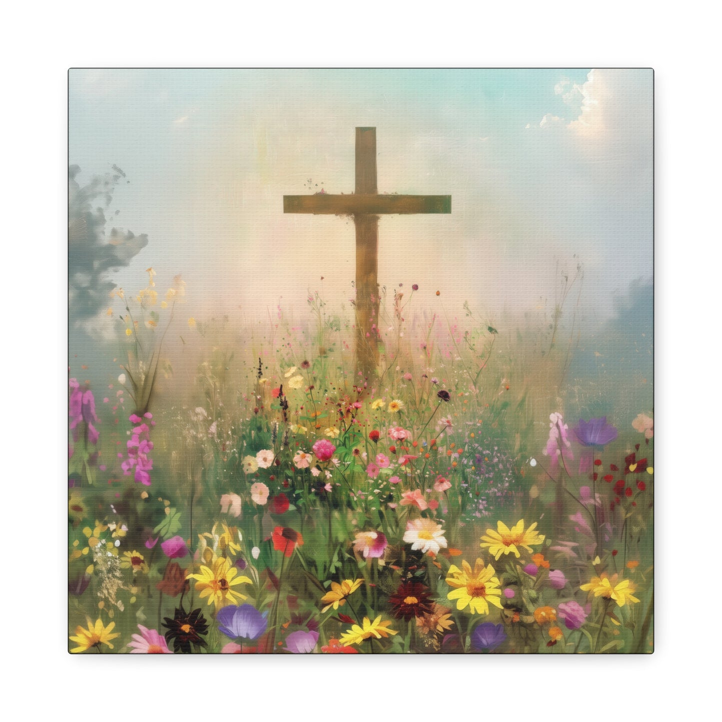 The Cross That Called the Earth to Life - Gallery Wrapped Canvas - Print - Religious Art for your Home - Catholic