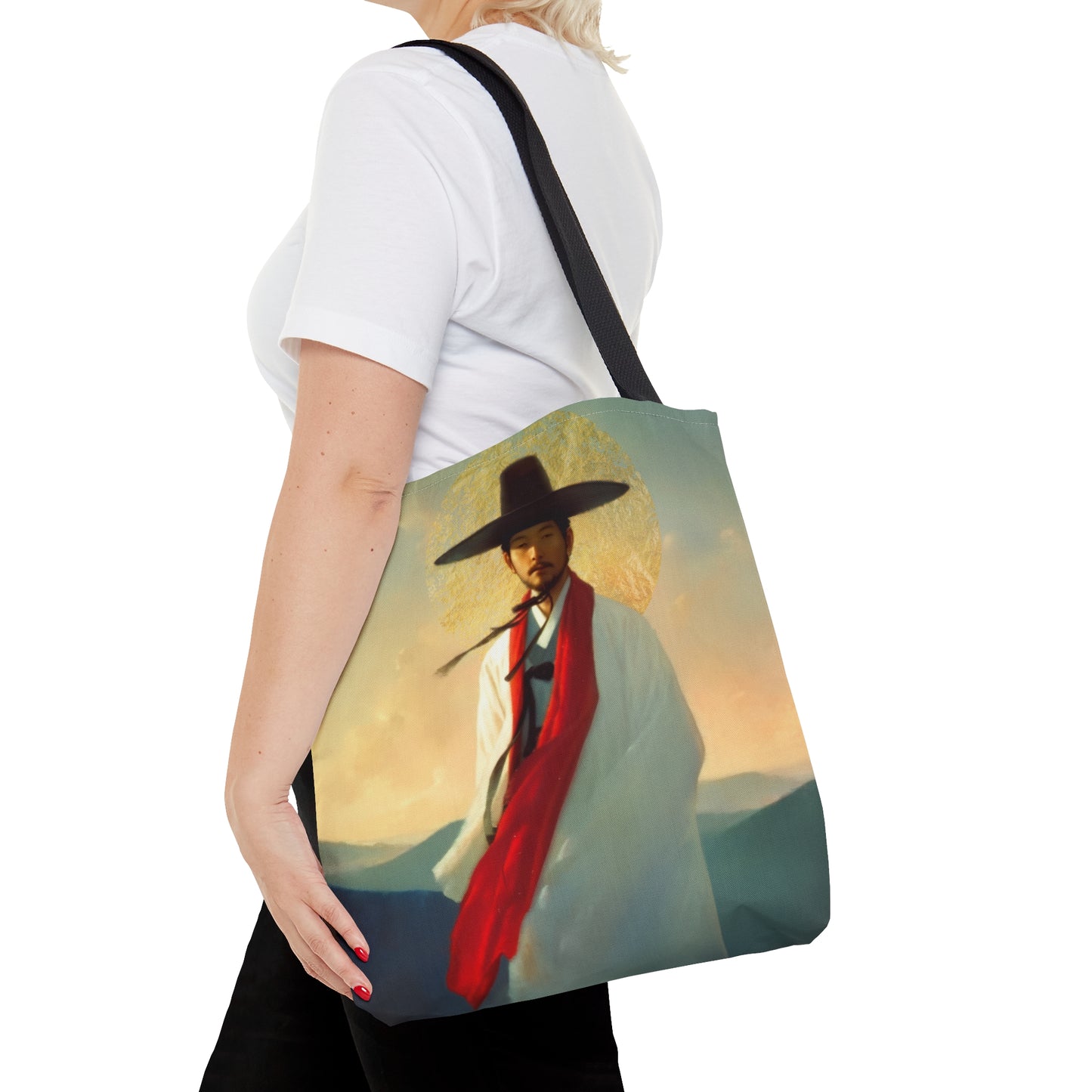 Saint Andrew Kim Taegon - Tote Bag - Large Medium Small Faith Art Bag - Bible Study Faith Purse - Double Sided Prayer Tote - Catholic Saint