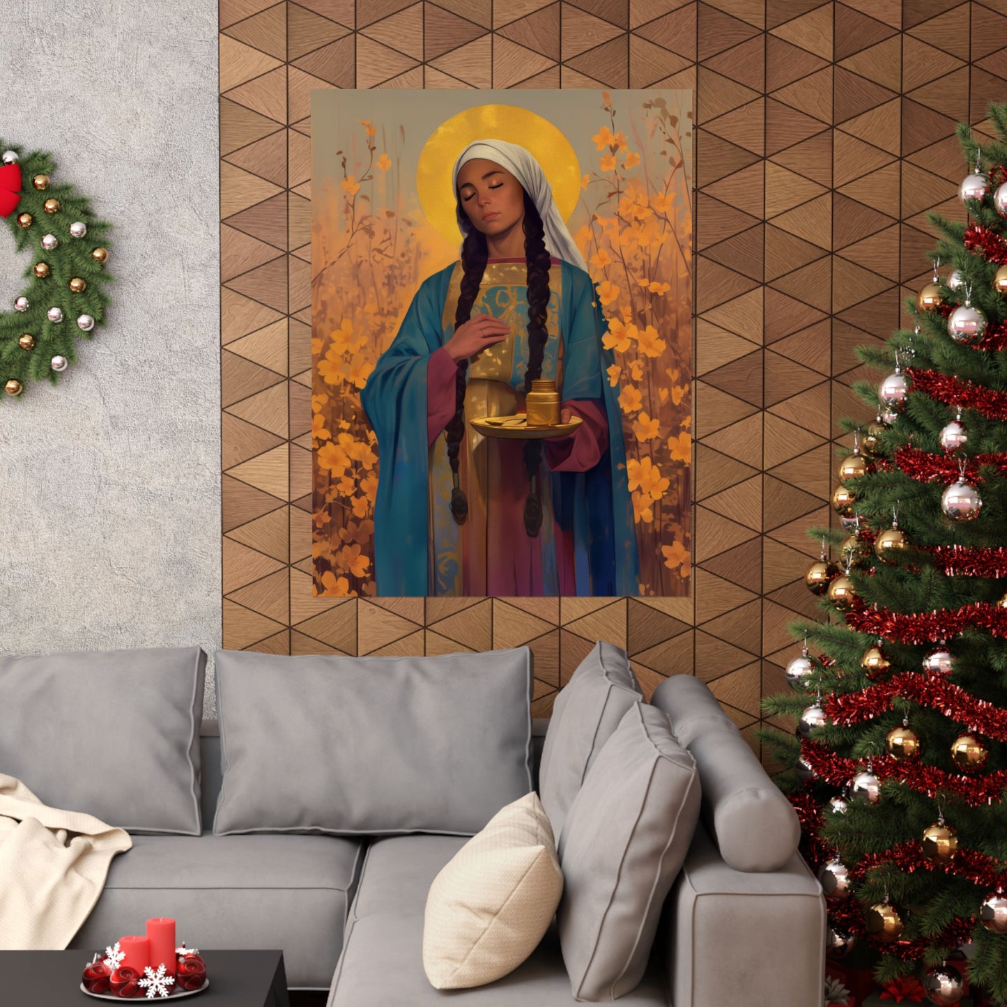 Saint Hermione of Ephesus - Sanctified Souls Print - Multiple Sizes - Premium Matte Vertical Posters
