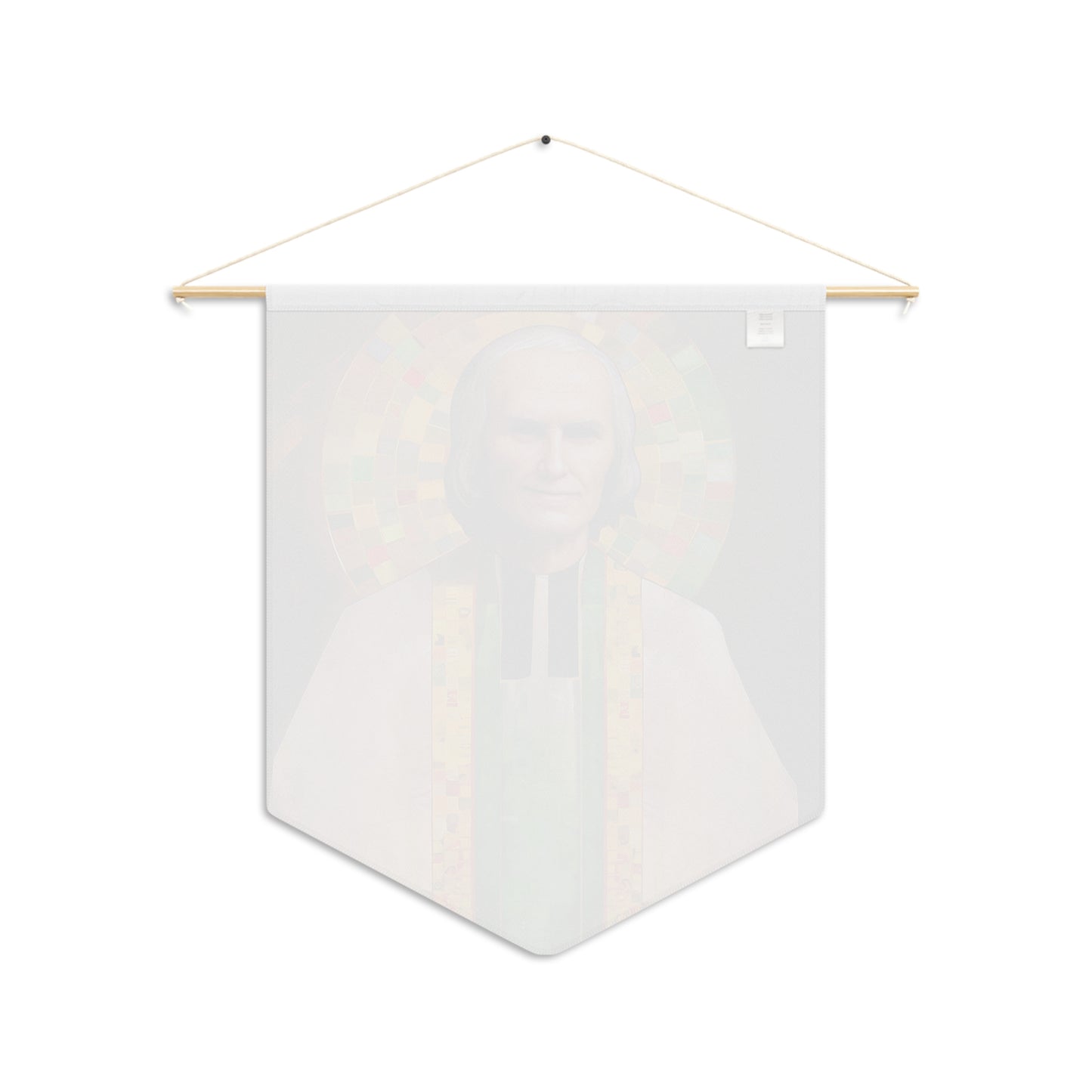Saint John Vianney Wall Banner / Wall Hanging / Pennant - Prayer room - Catholic Art - Saint Art - Large Saint Print - 18" x 21"