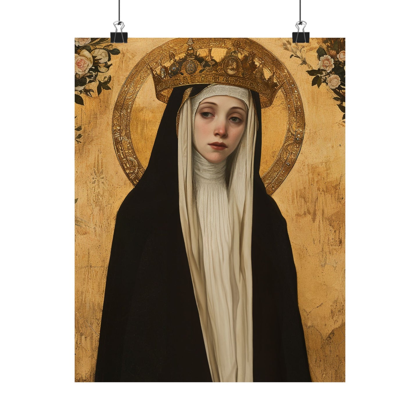 Saint Margaret of Hungary - Sanctified Souls Print - Multiple Sizes - Premium Matte Vertical Posters