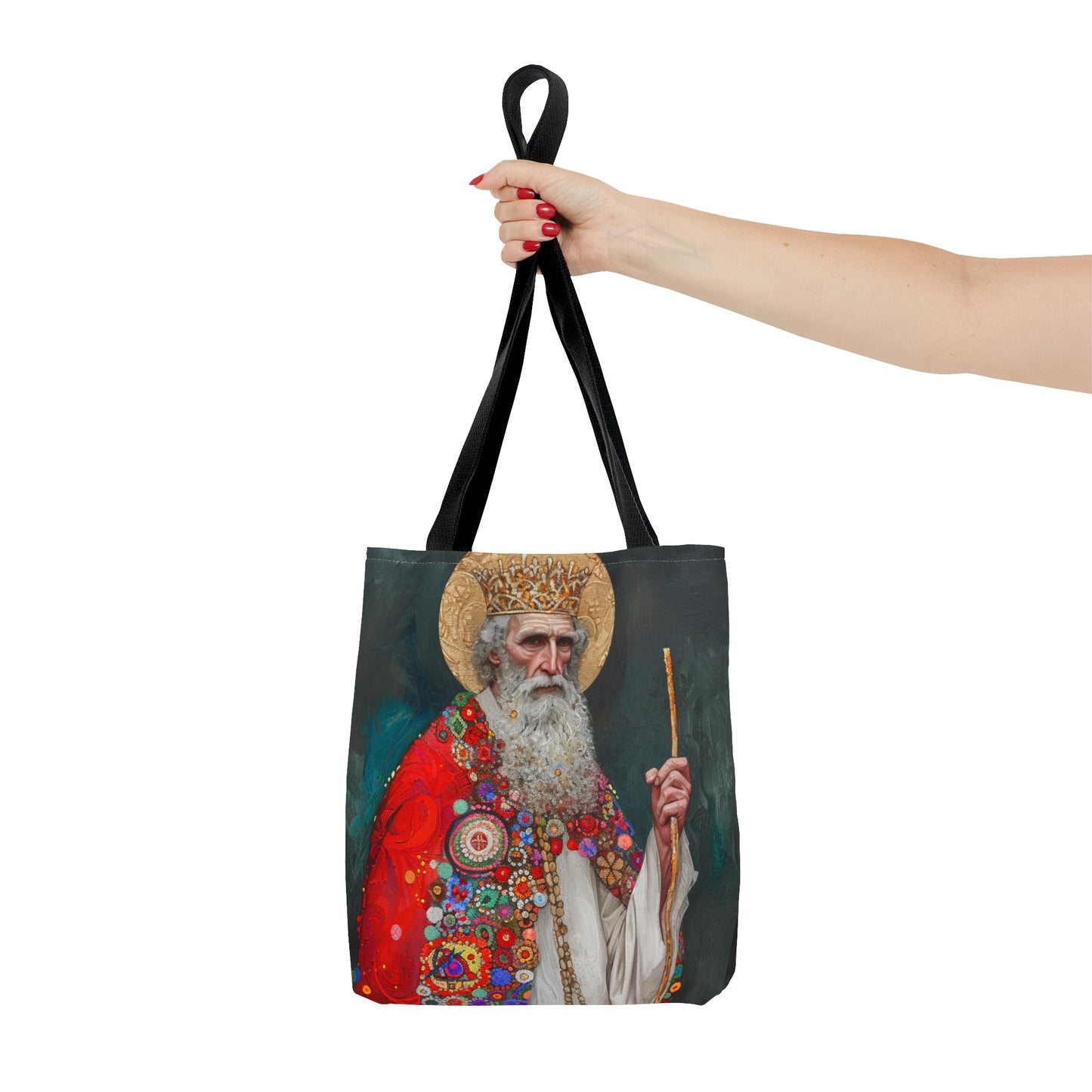Saint Richard - Purse - Three sizes - Large Medium Small Faith Art Bag - Catholic purse - Double Sided - Patron Saint Artwork