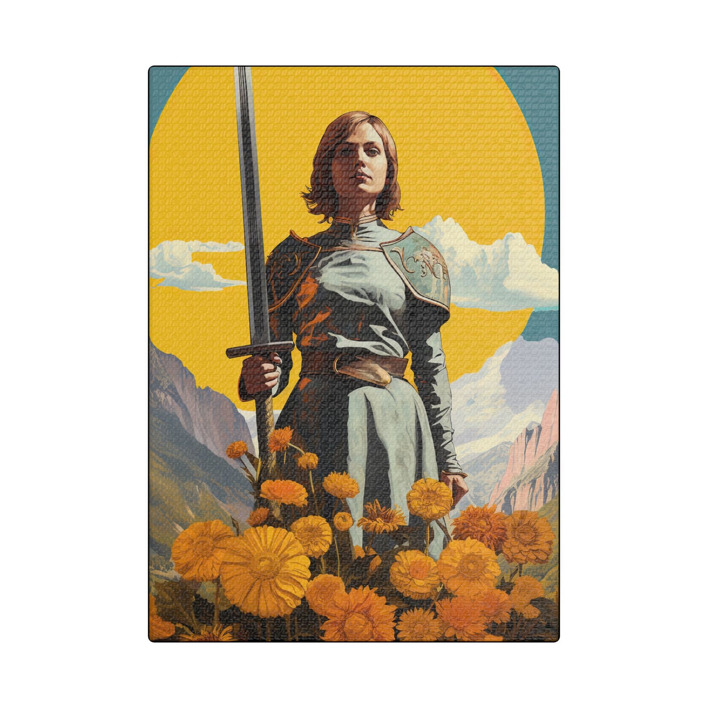 Saint Joan of Arc - Museum Wrapped Canvas - Sanctified Souls Print - Religious Art for your Home