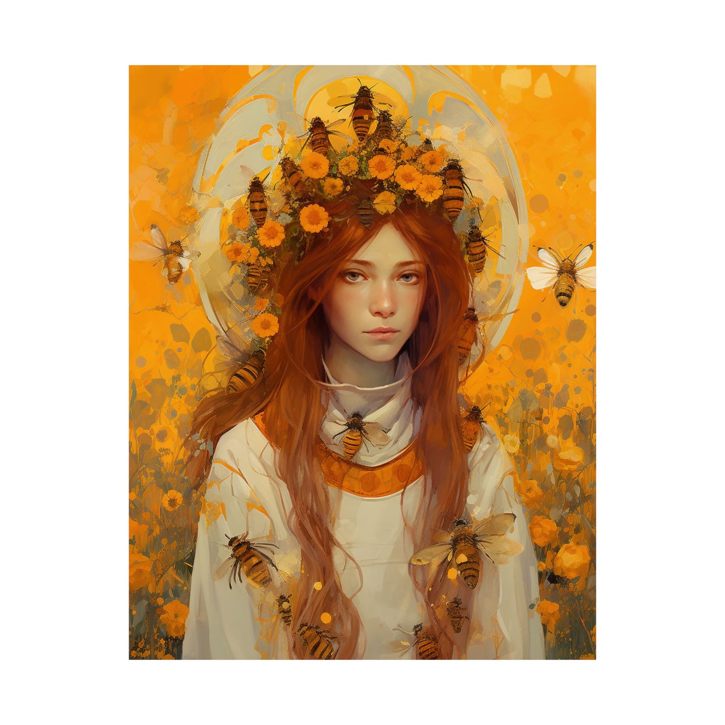Saint Abigail - Sanctified Souls Print - Multiple Sizes - Premium Matte Vertical Posters