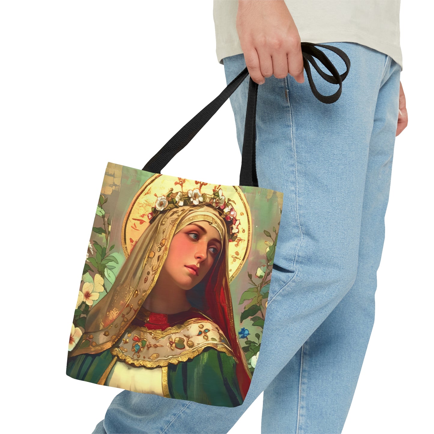 Saint Matilda of Germany Tote Bag - Purse - Three sizes - Large Medium Small Faith Art Bag - Catholic faith carry-all purse - Double Sided