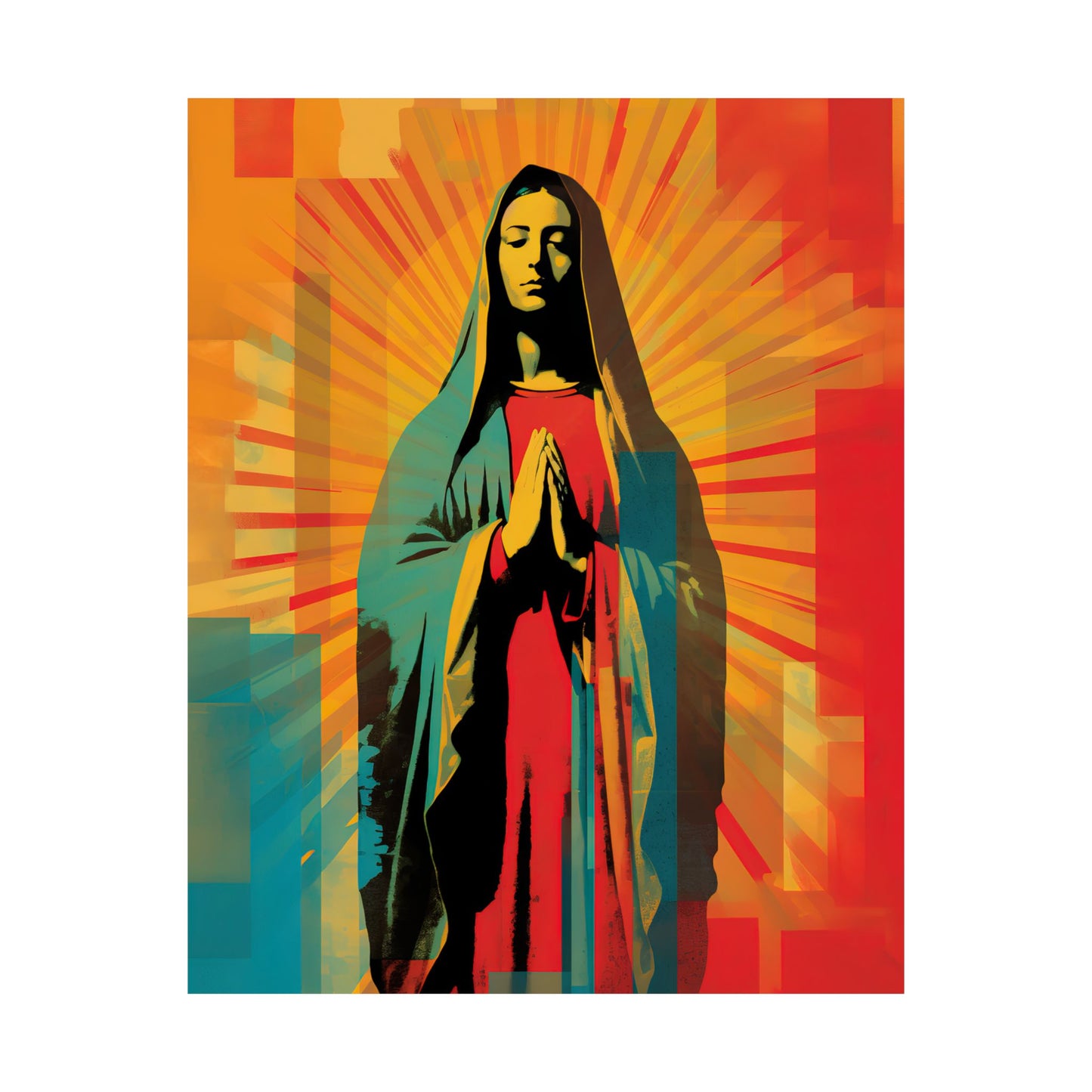 Our Lady of Guadalupe's Radiance  - Sanctified Souls Print - Multiple Sizes - Premium Matte Vertical Posters - Virgin Mary