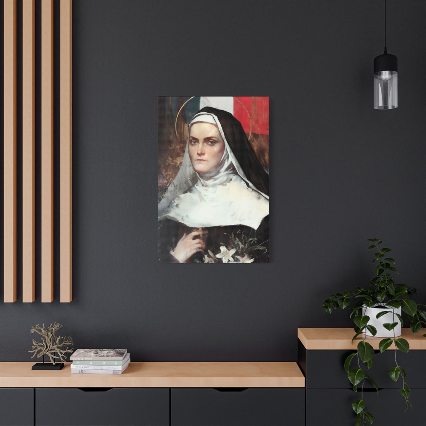 Saint Jeanne-Antide Thouret - Museum Wrapped Canvas - Print - Religious Art for your Home - Christian print - Prayer Room Art - Catholic