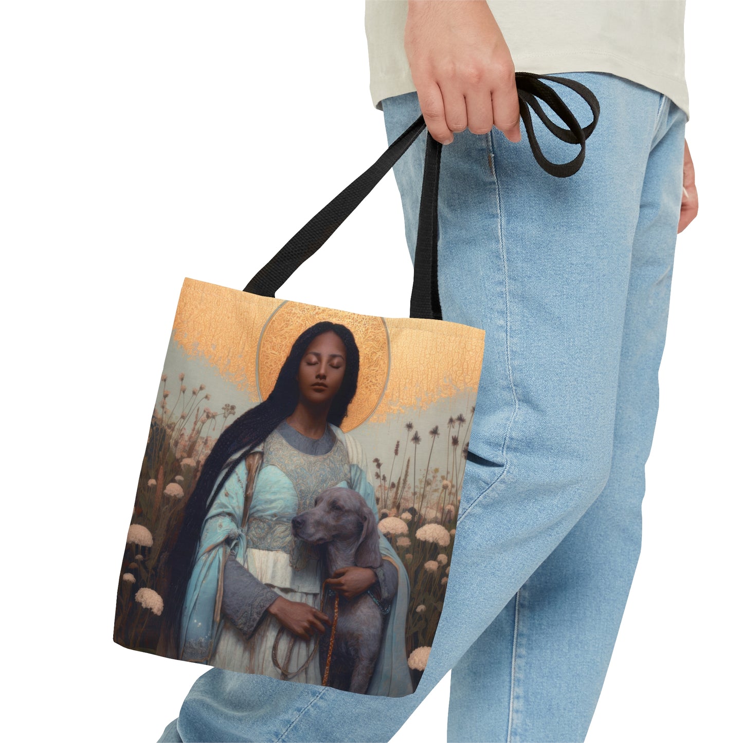 Saint Quiteria - Tote Bag - Large Medium Small Faith Art Bag - Catholic Faith Purse
