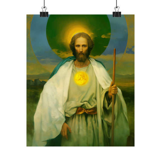 Saint Jude Thaddaeus the Apostle - Sanctified Souls Print - Multiple Sizes - Premium Matte Vertical Posters