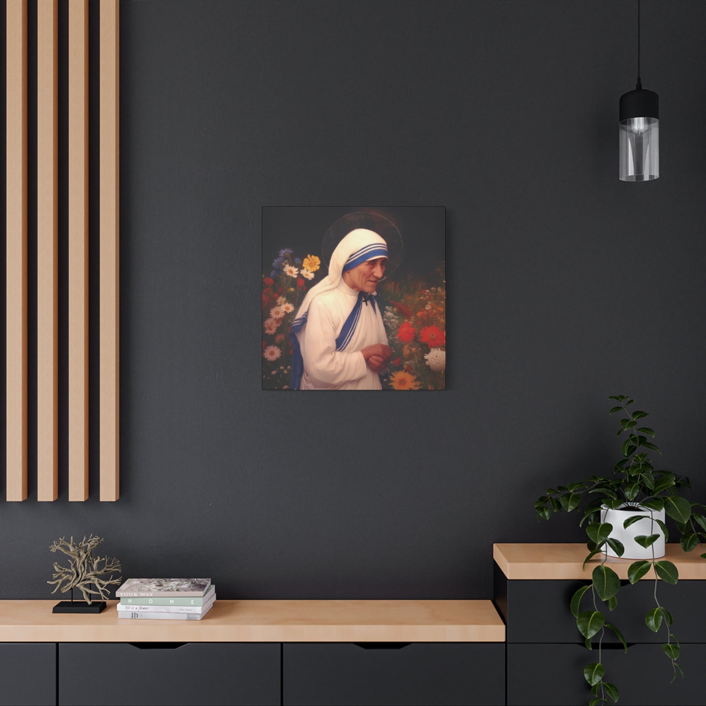 Copy of Saint Teresa of Calcutta -  Museum Wrapped Canvas - Sanctified Souls Print - Religious Art for your Home - Catholic Patron Saint Art