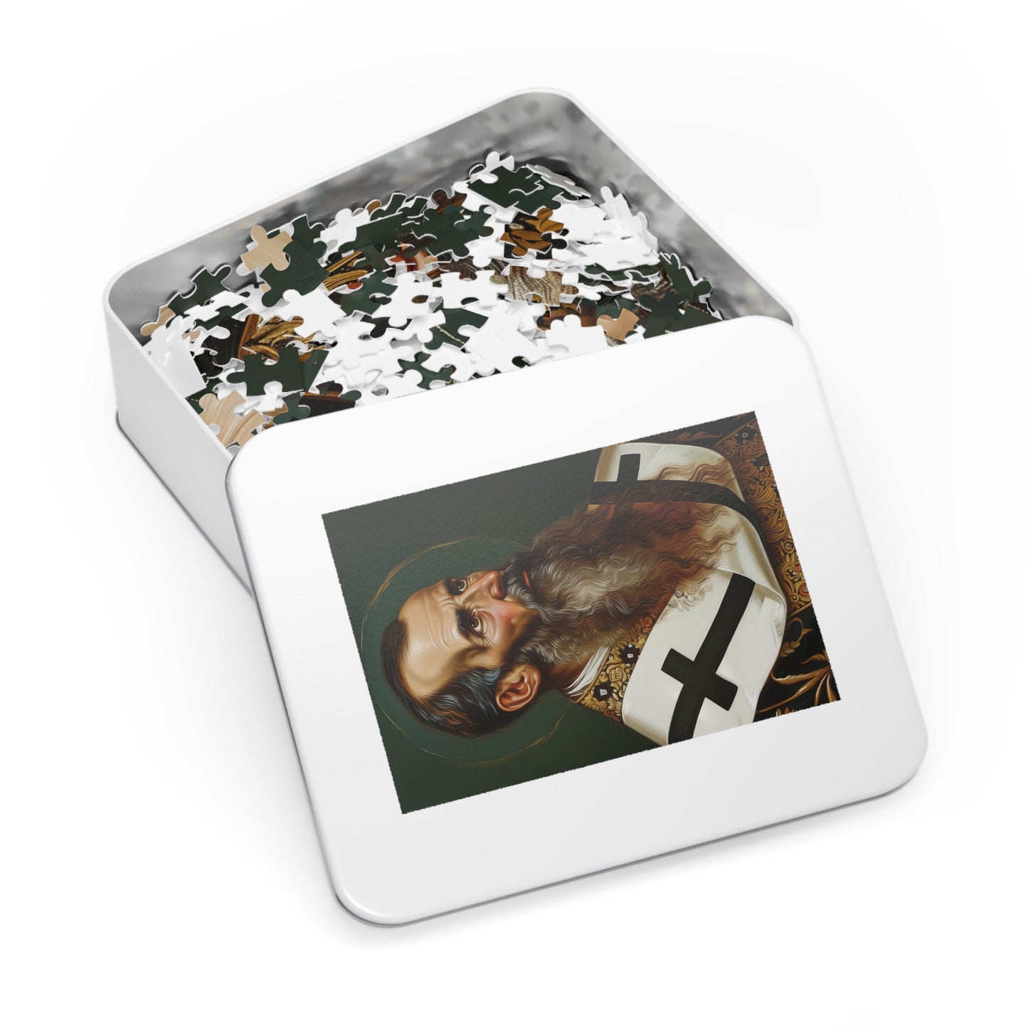 Saint Basil the Great - Puzzle and Keepsake Tin - Religious Jigsaw Puzzle (30, 110, 252, 500,1000-Piece) - Religious Puzzle