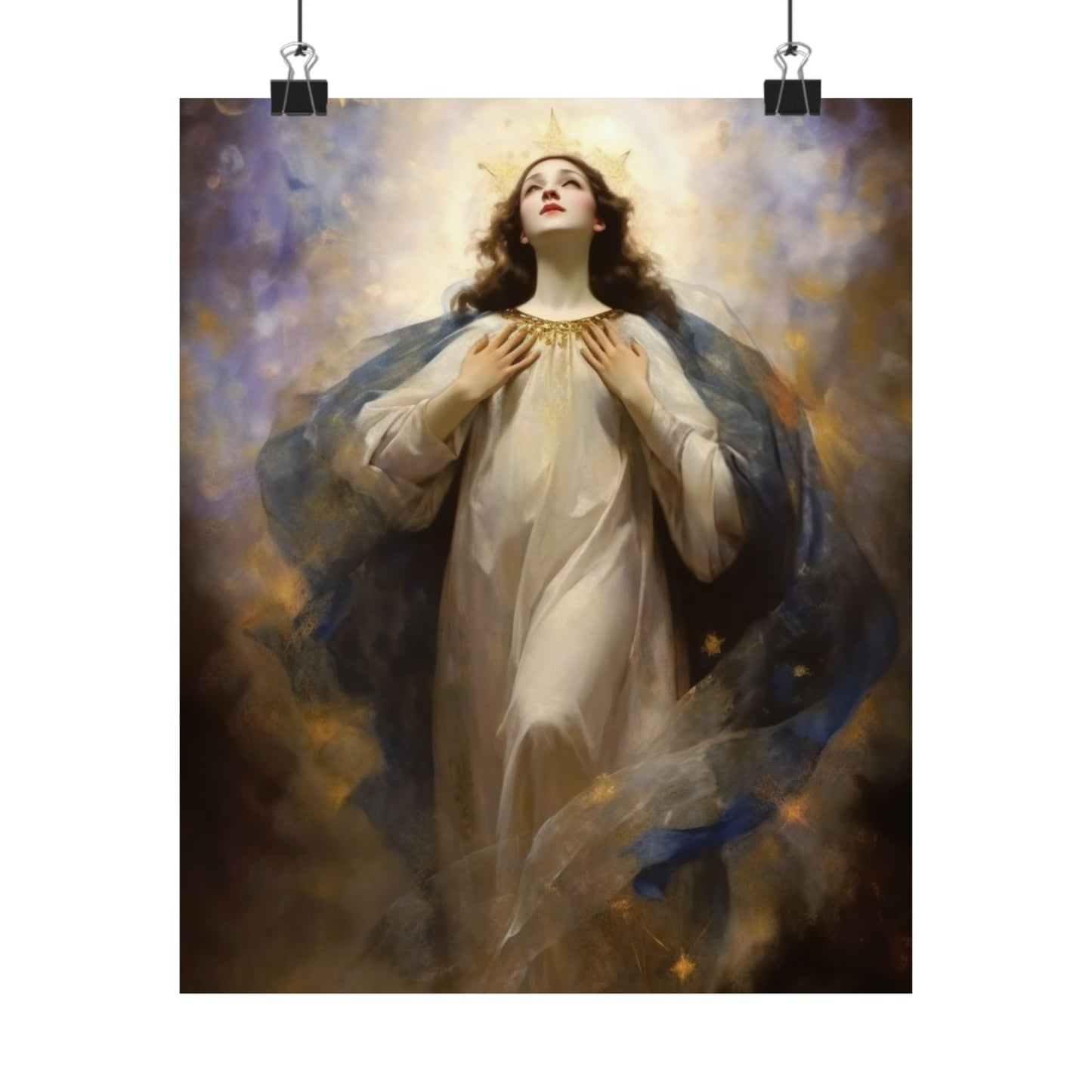 The Assumption of Mary Print - Sanctified Souls Print - Multiple Sizes - Premium Matte Vertical Posters