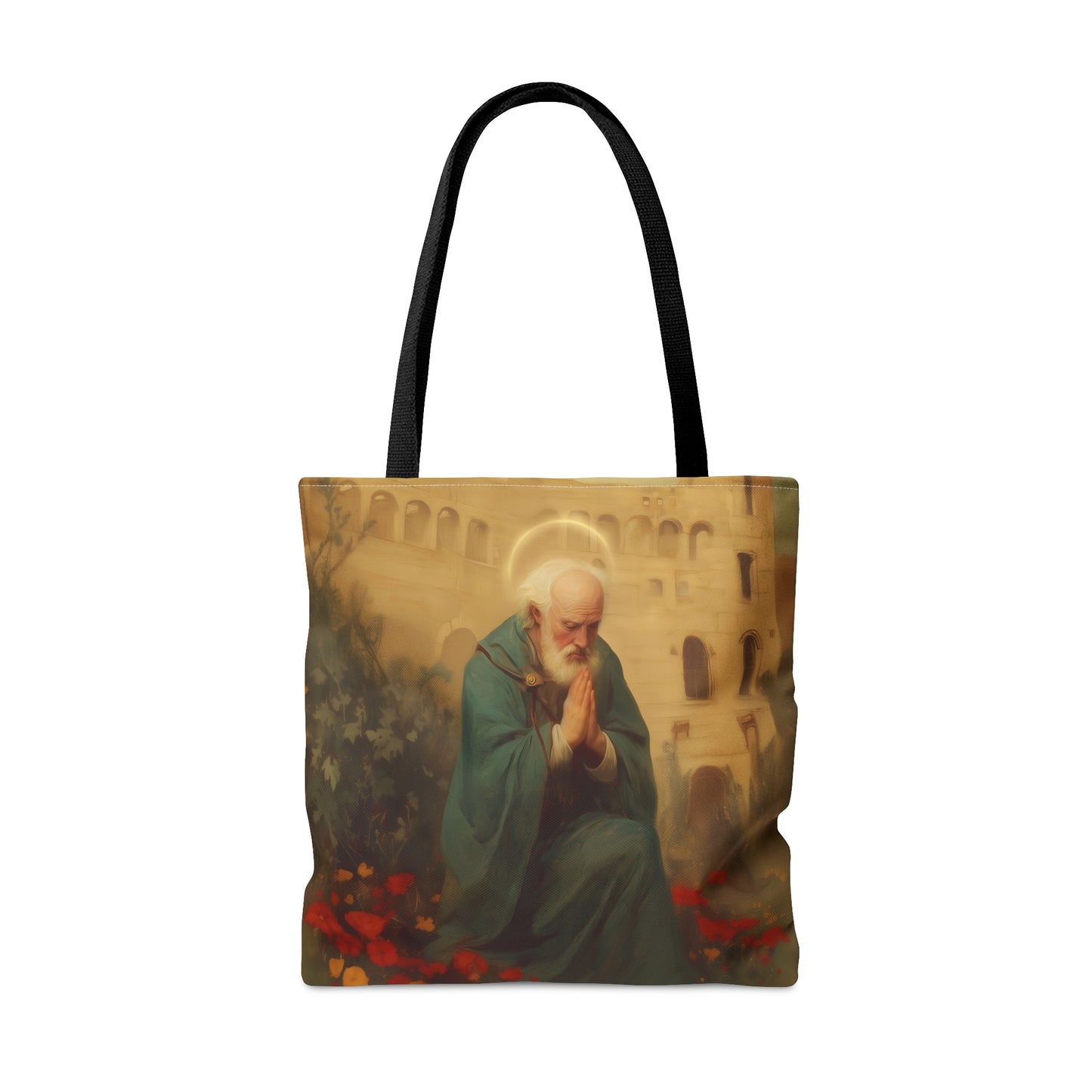 Saint Cyprian - Tote Bag - Large Medium Small Faith Art Bag - Bible Study Faith Purse - Double Sided Prayer Tote