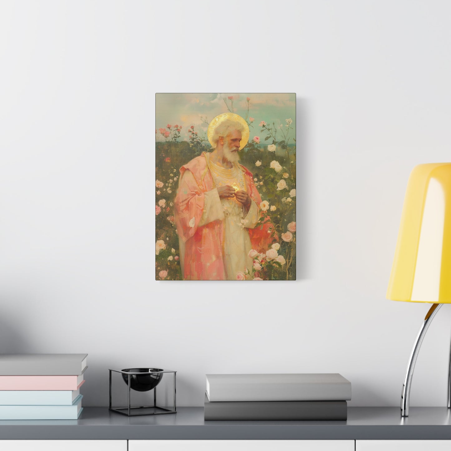 Saint Valentine - Multiple Sizes - Catholic Home art - Museum Wrapped Canvas - Sanctified Souls Print - Catholic Saint Art