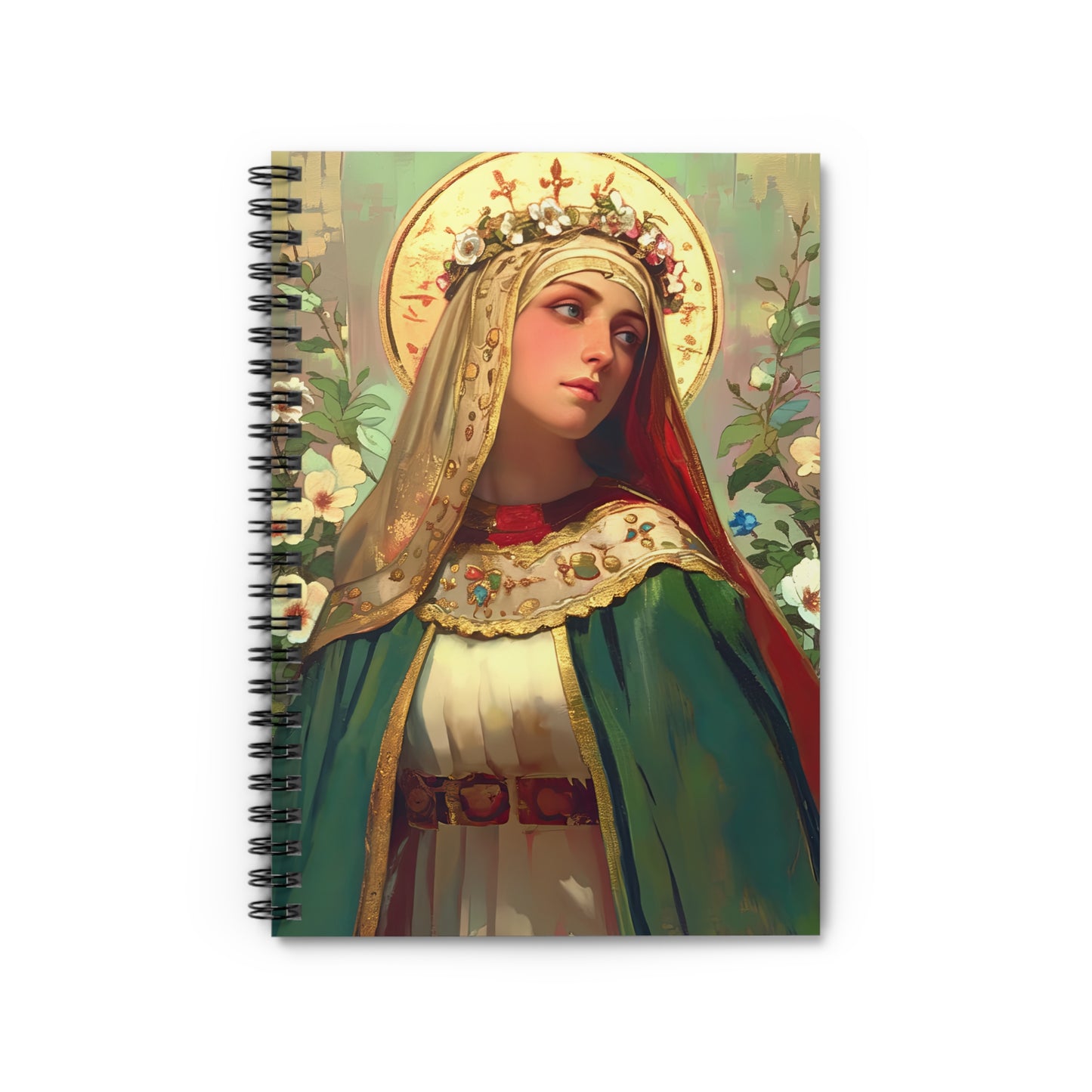 Saint Matilda of Germany Spiral Journal - Sanctified Souls Art - Religious Based Notebook - Spiral Notebook - Ruled Line