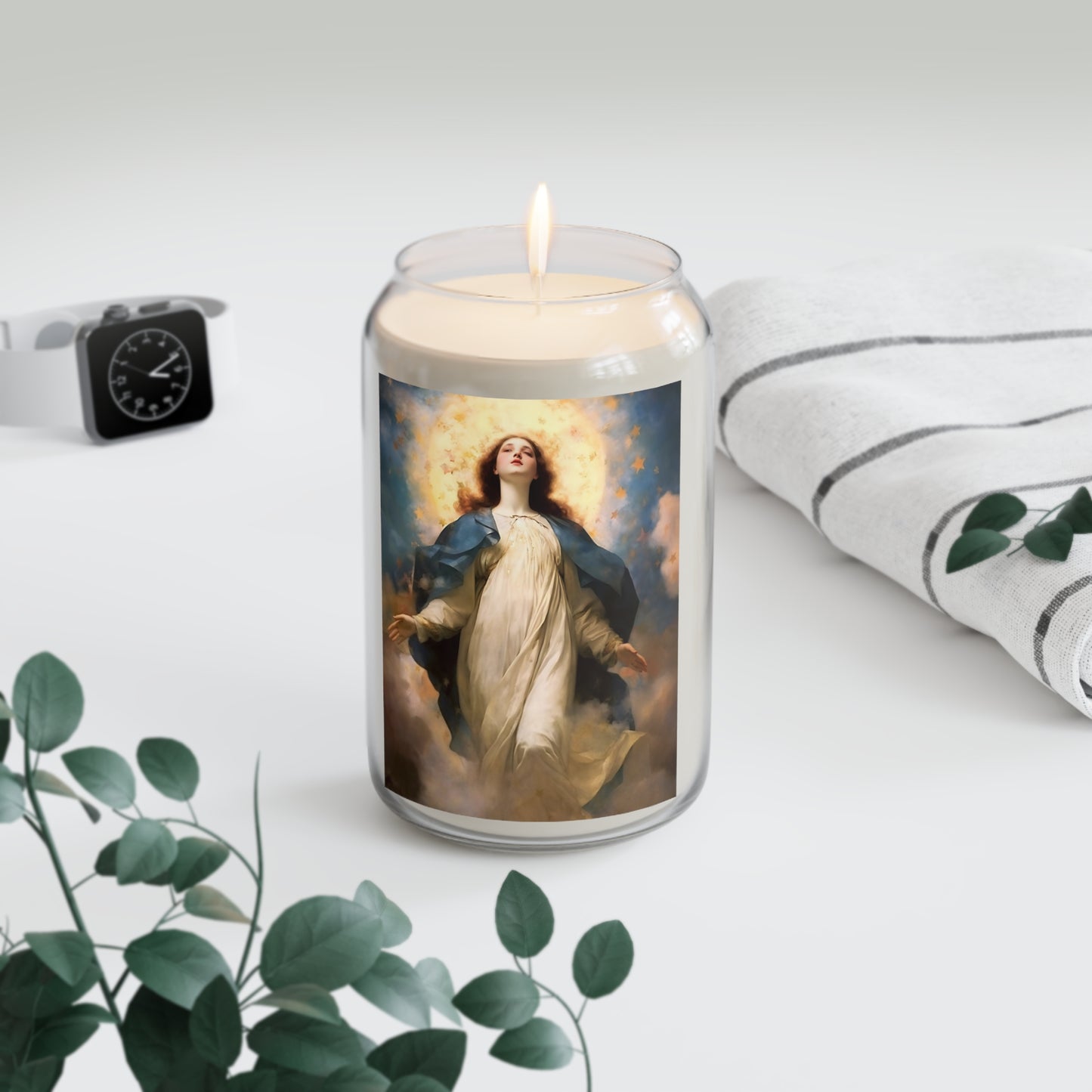 The Assumption of Mary  - Scented Prayer Candle, 13.75oz - Tall Size - Religious Prayer Candle - Catholic Art