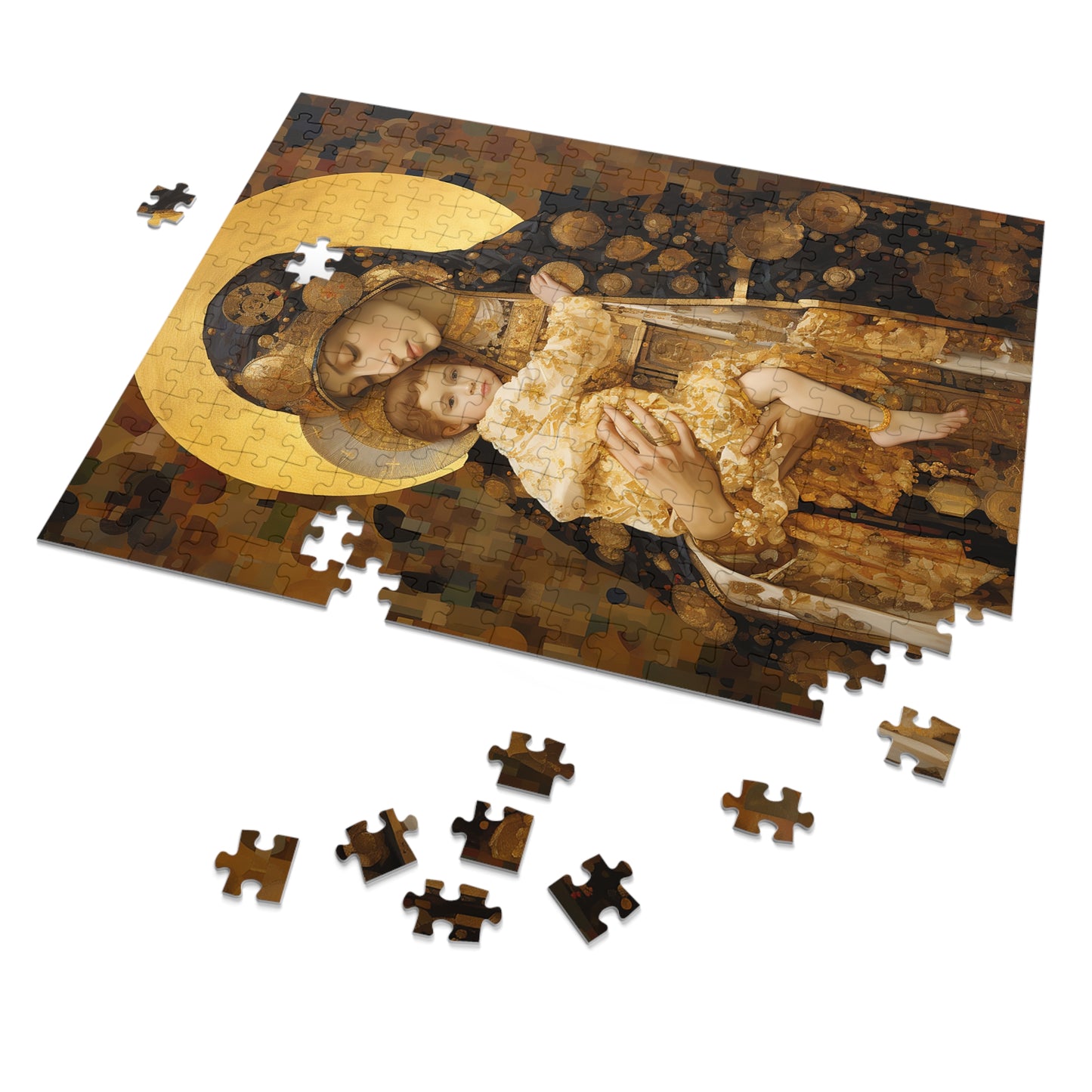 The Light of Love- Virgin Mary and the Christ Child - Religious Jigsaw Puzzle (30, 110, 252, 500,1000-Piece) - Catholic Art - Faith Art