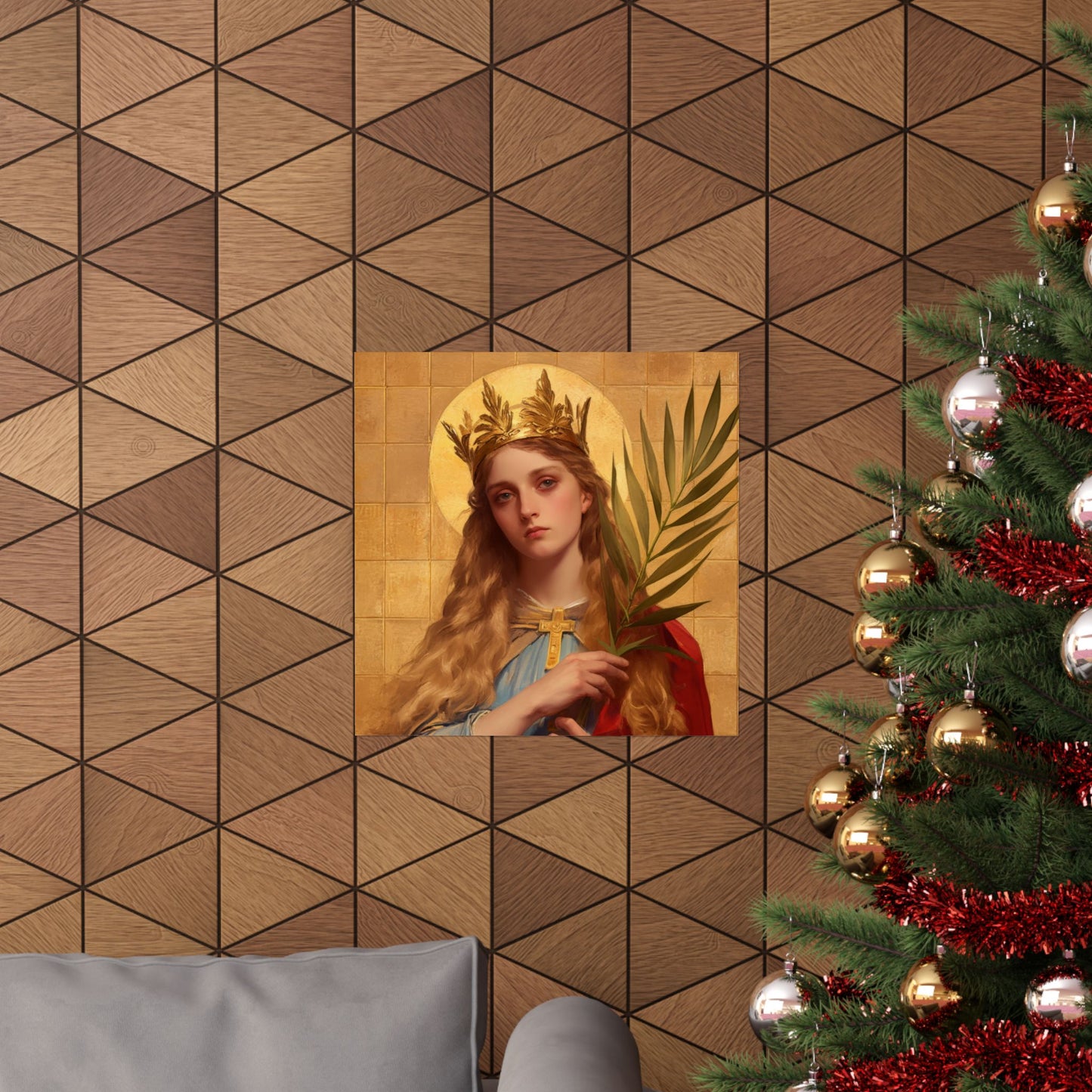 Saint Agrippina - Sanctified Souls Print - Multiple Sizes - Premium Matte Vertical Posters
