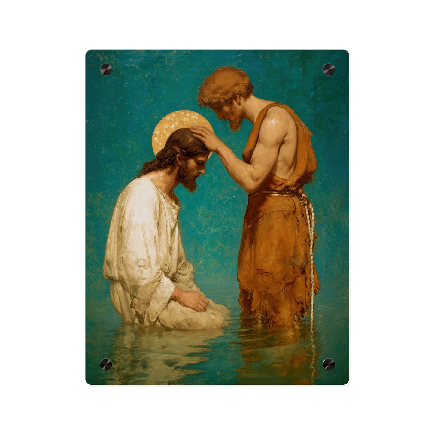Saint John the Baptist, The Prophet and the Promise - Acrylic Wall Art Panel - Ready to Hang Acrylic Print - Catholic Saint Art