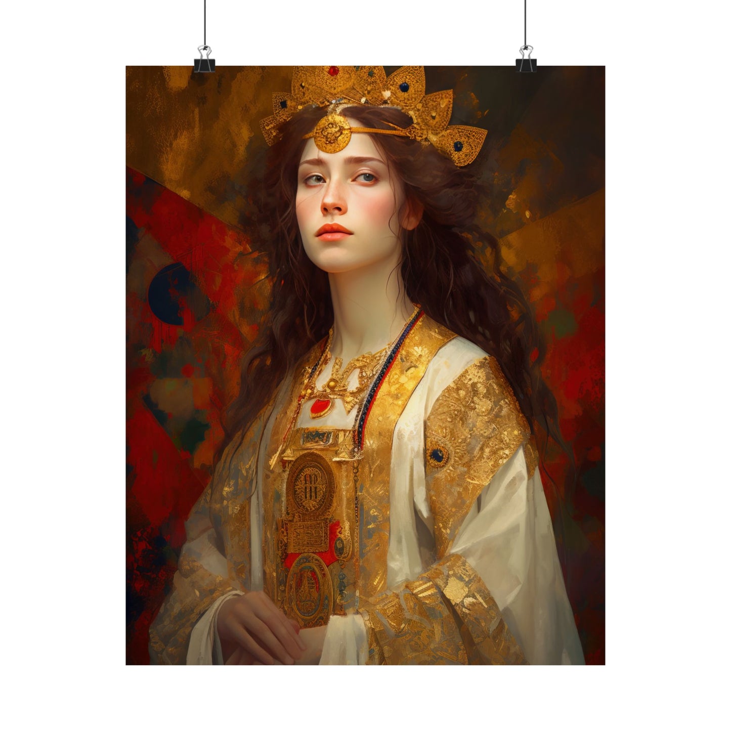 Saint Barbara - Sanctified Souls Print - Multiple Sizes - Premium Matte Vertical Posters