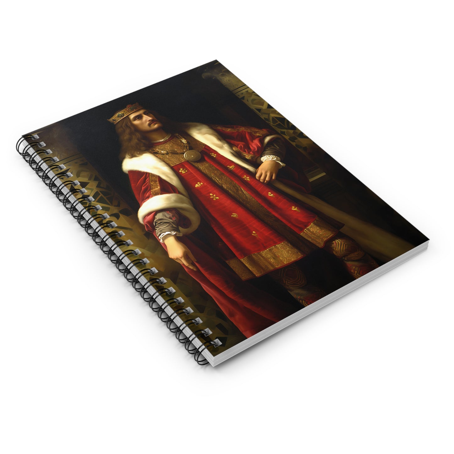 Saint Stephan the Great Journal - Sanctified Souls Art - Religious Based Notebook - Spiral Notebook - Ruled Line