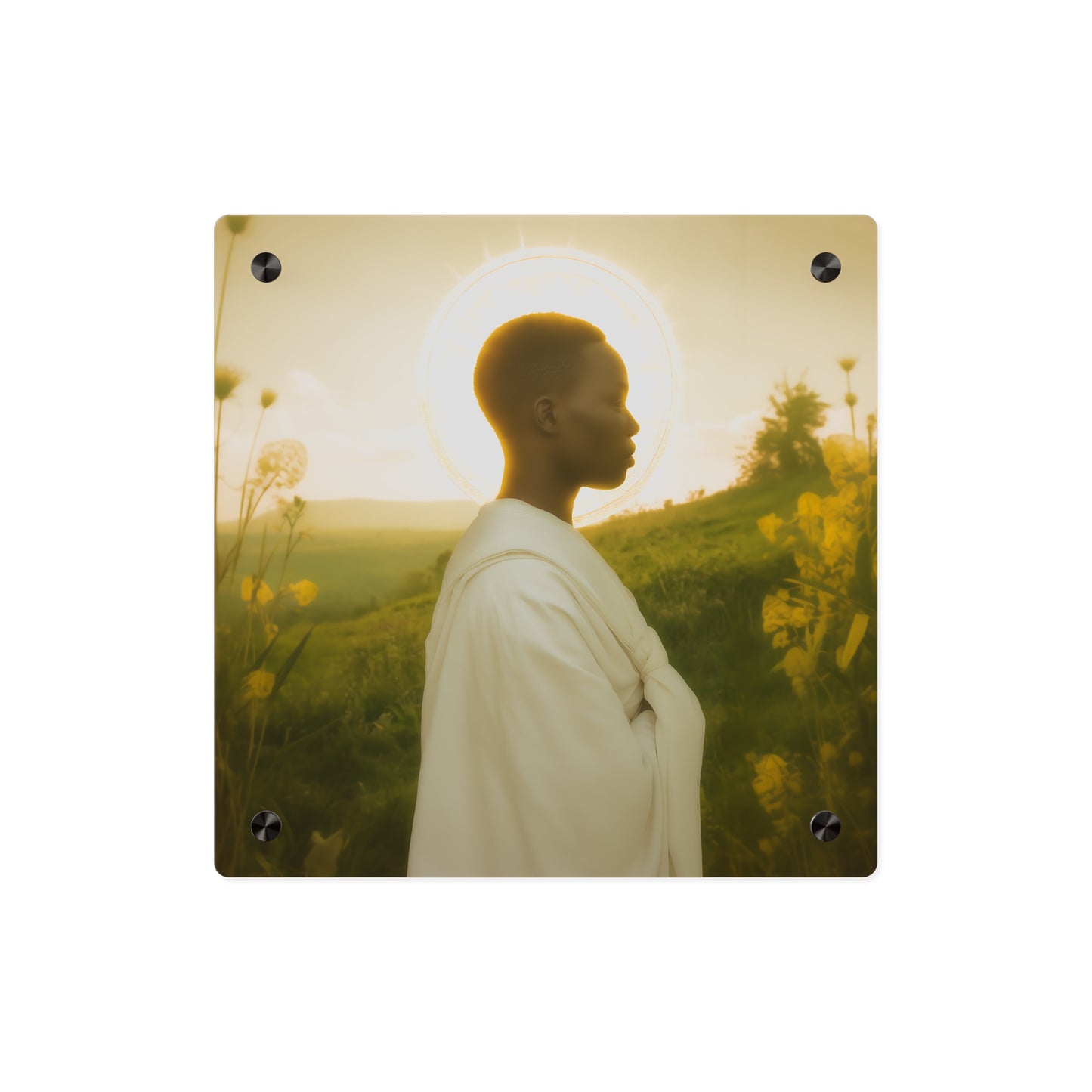 Saint Charles Lwanga Wall Art Panel - Ready to Hang Acrylic Print - Catholic Saint Art - Patron Saint Print - No Frame needed