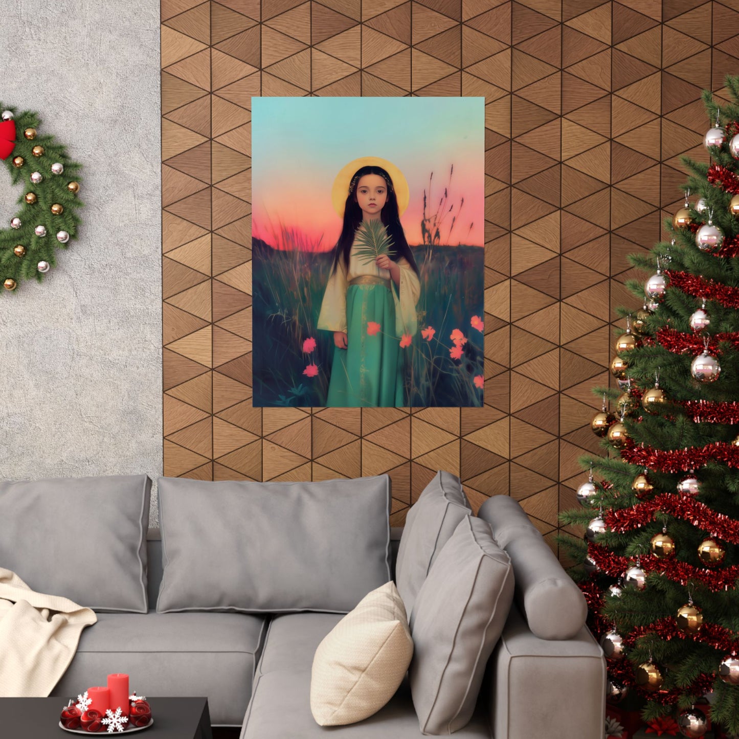 Saint Charity -  Sanctified Souls Print - Multiple Sizes - Premium Posters - Catholic Art - Christian Home - Martyr Saint