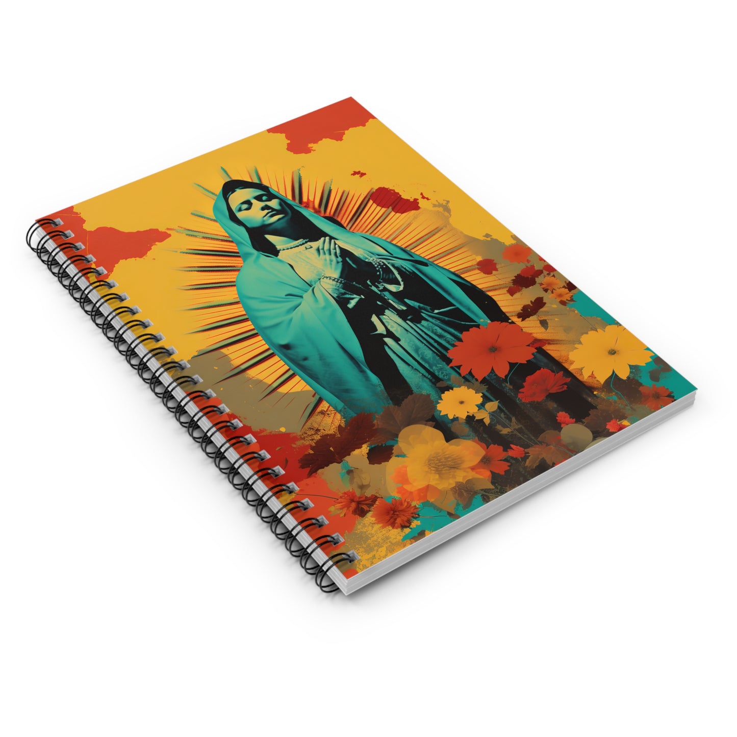 Guadalupe's Miraculous Presence Journal - Sanctified Souls Art - Religious Based Notebook - Spiral Notebook - Ruled Line - Our Lady