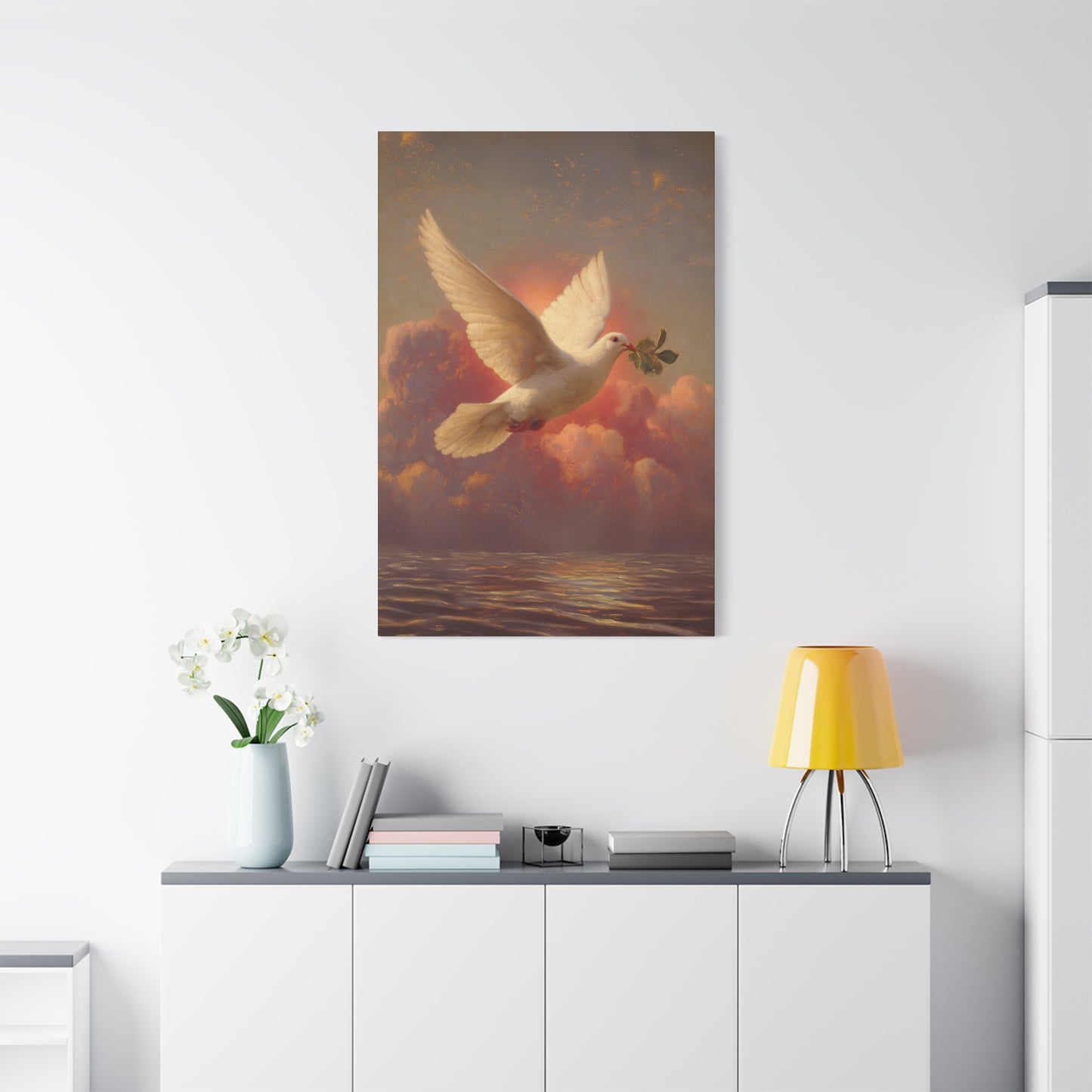 The Spirit Who Restored the Horizon - Holy Spirit - The Dove- Gallery Wrapped Canvas - Print - Religious Art for your Home - Catholic