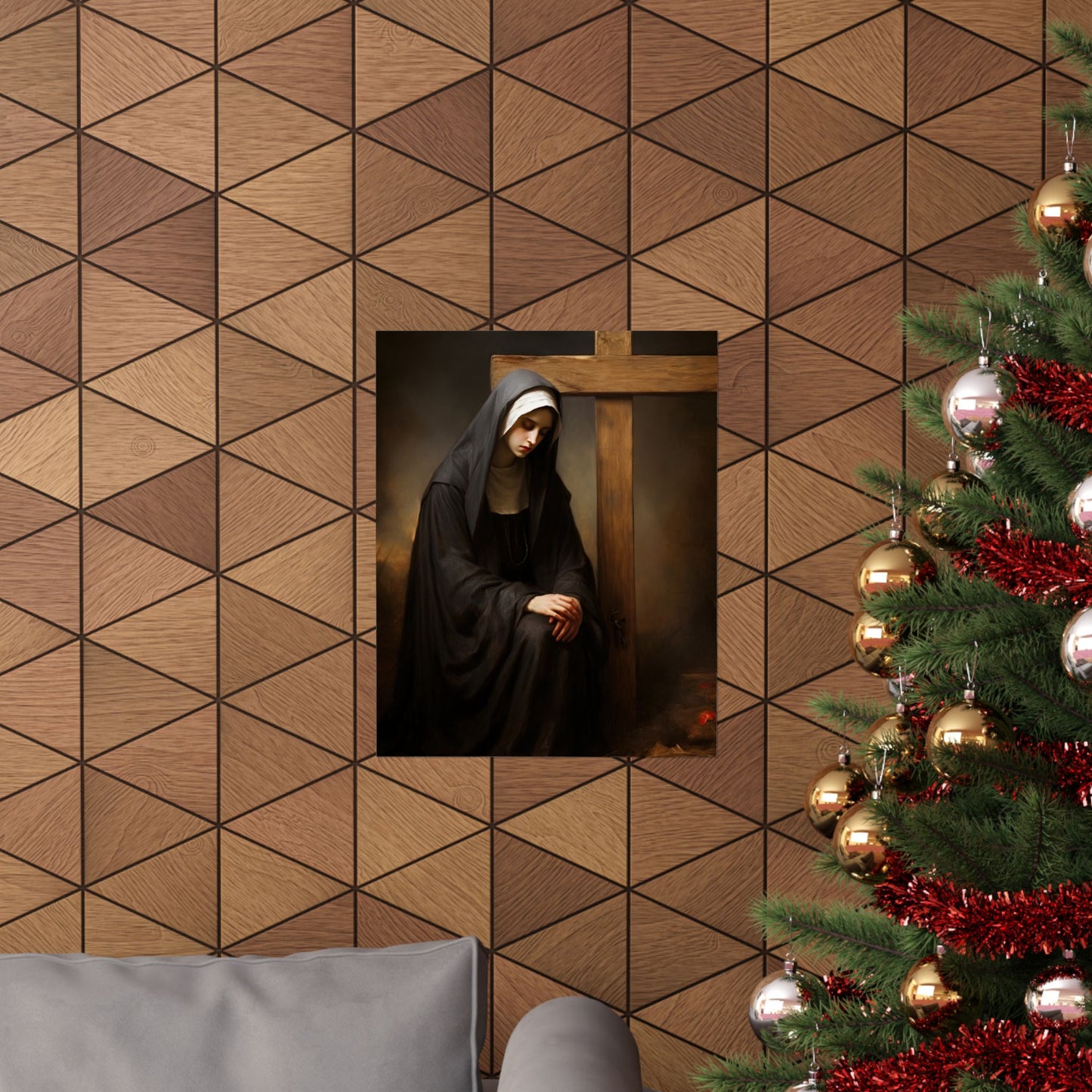 Saint Clare of Montefalco Print - Sanctified Souls Print - Multiple Sizes - Premium Matte Vertical Posters