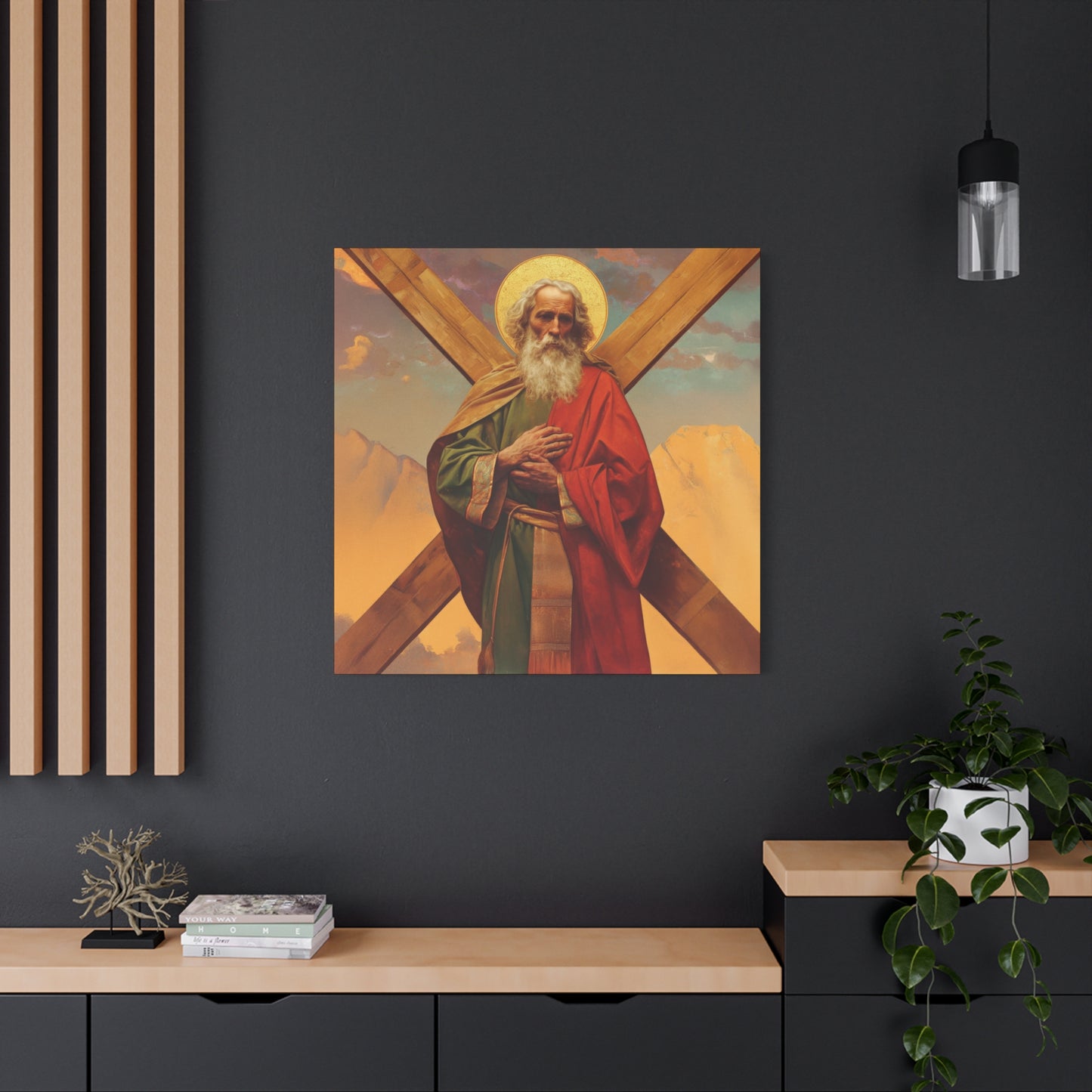 Saint Andrew the Apostle - Gallery Wrapped Canvas - Print - Religious Art for your Home - Catholic