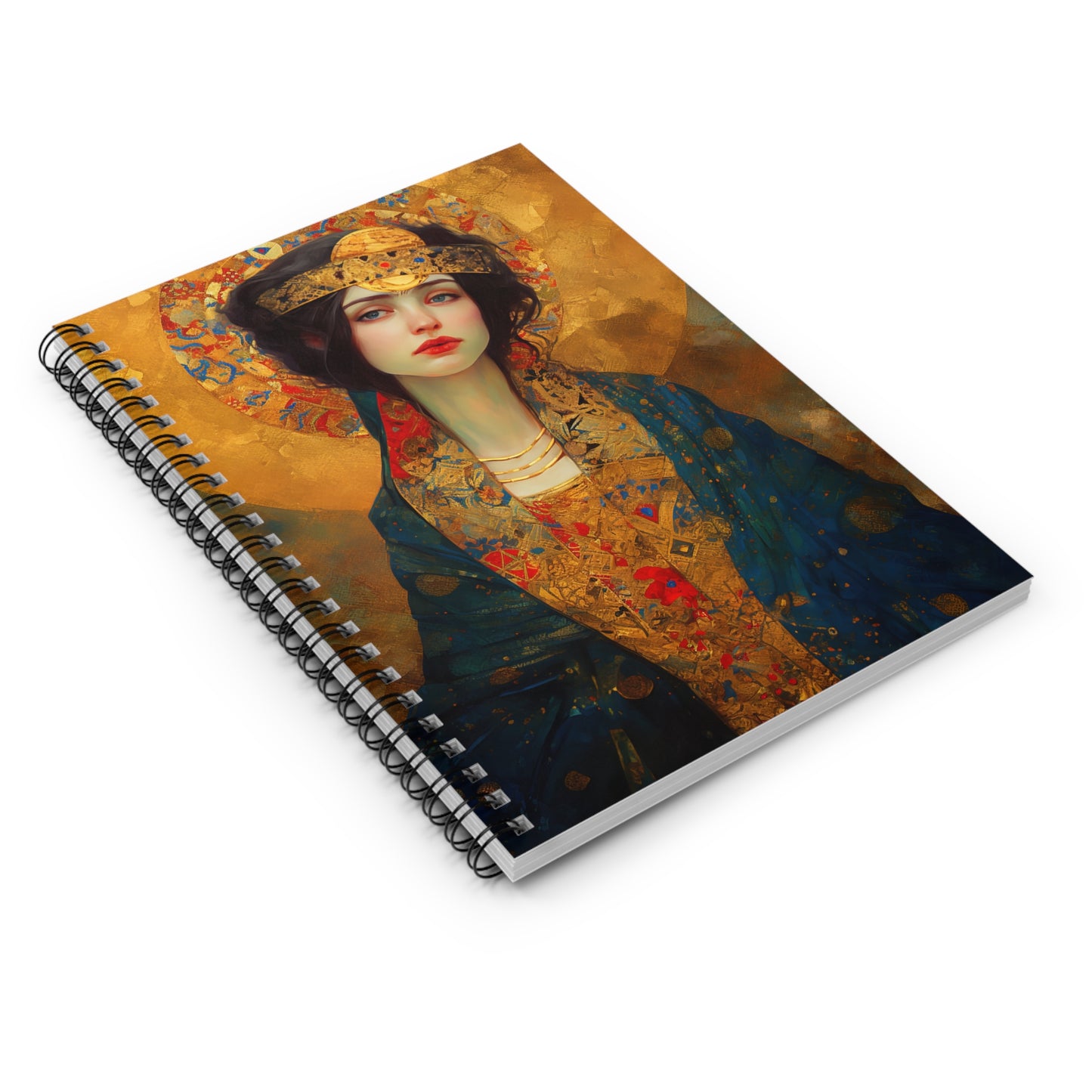 Saint Helena Journal - Sanctified Souls Art - Religious Based Notebook - Spiral Notebook - Ruled Line