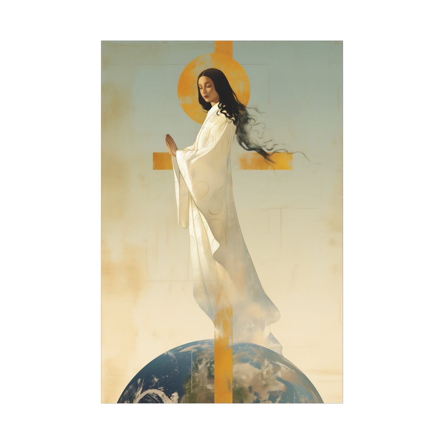 Our Lady of Akita - Mother Mary - Gallery Wrapped Canvas - Print - Religious Art for your Home - Catholic