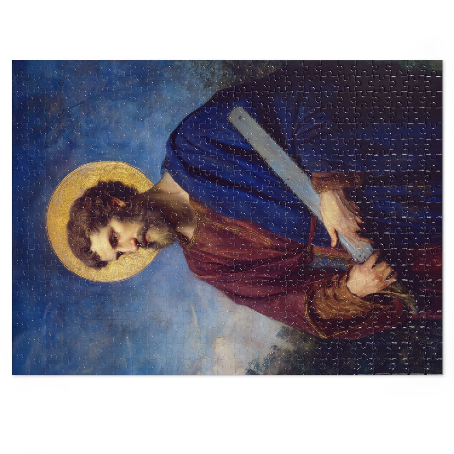 Saint Simon the Apostle - Puzzle & Keepsake Tin - Religious Jigsaw Puzzle (30, 110, 252, 500,1000-Piece)