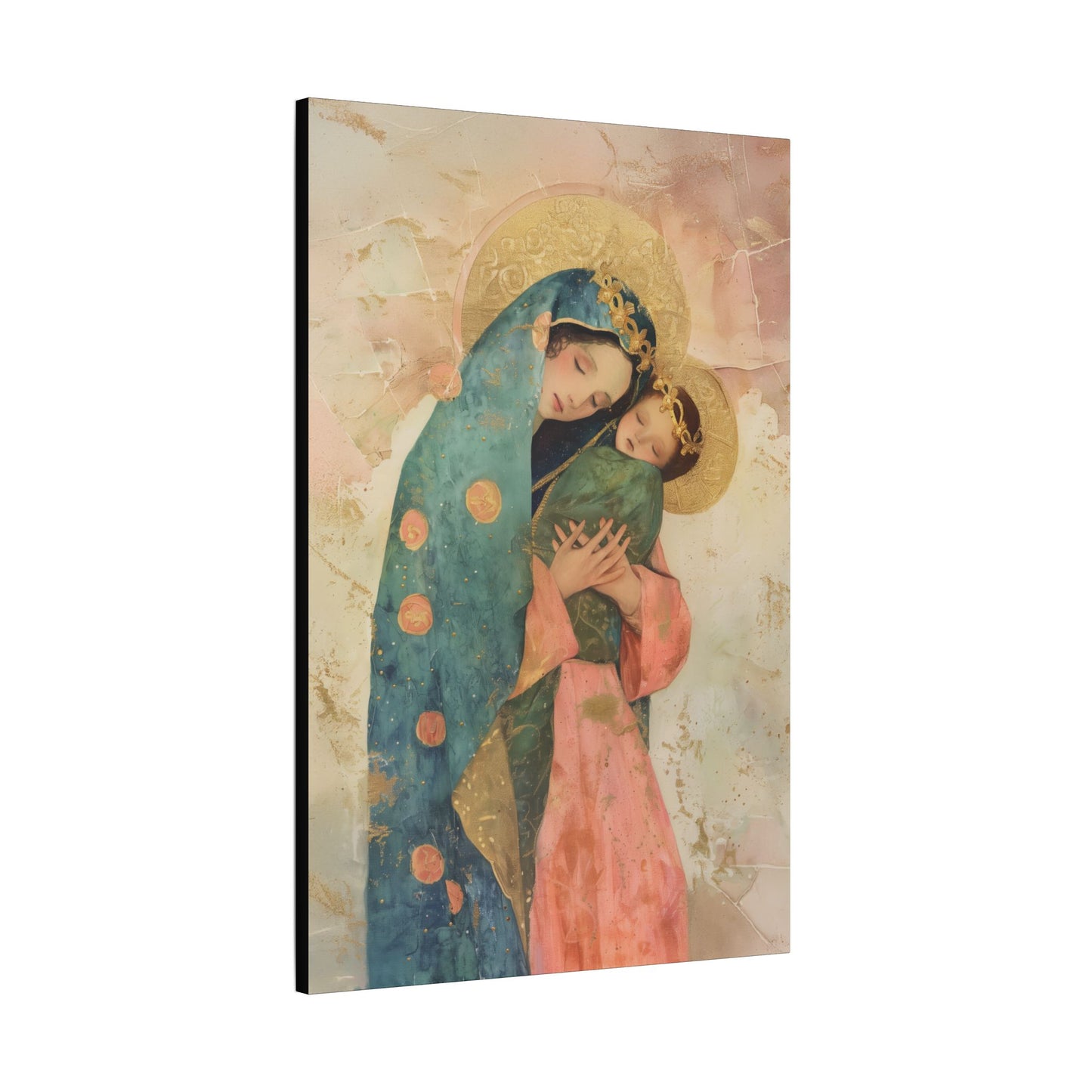 The Sweet Advocate of Souls - Mary, Help of Christians -  Museum Wrapped Canvas Print - Multiple Sizes - Catholic Home art Matte Canvas