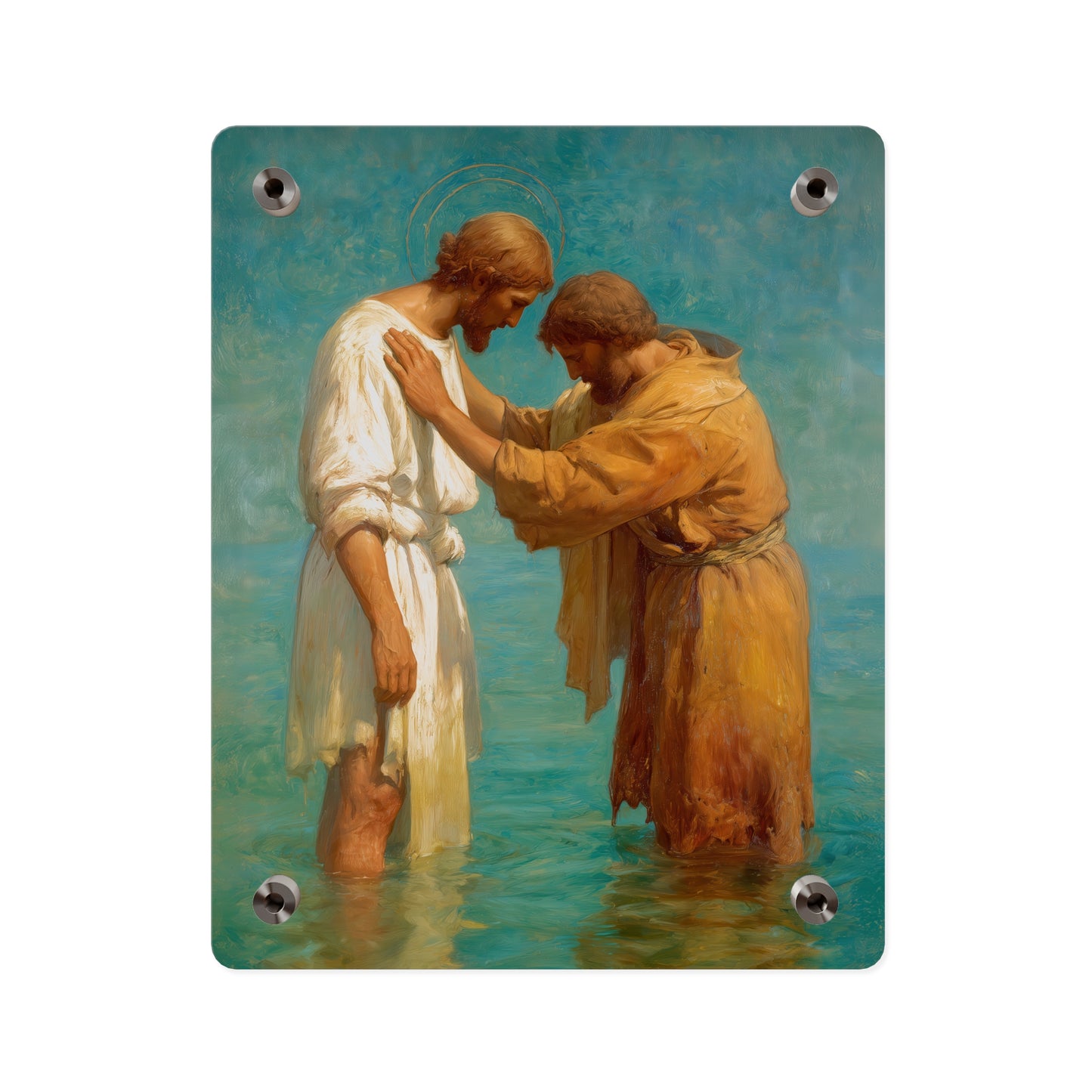 Saint John the Baptist, Servant of the Dawn Acrylic Wall Art Panel - Ready to Hang Acrylic Print - Catholic Saint Art