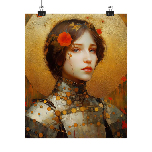 Saint Joan of Arc Print - Sanctified Souls Print - Multiple Sizes - Premium Matte Vertical Posters