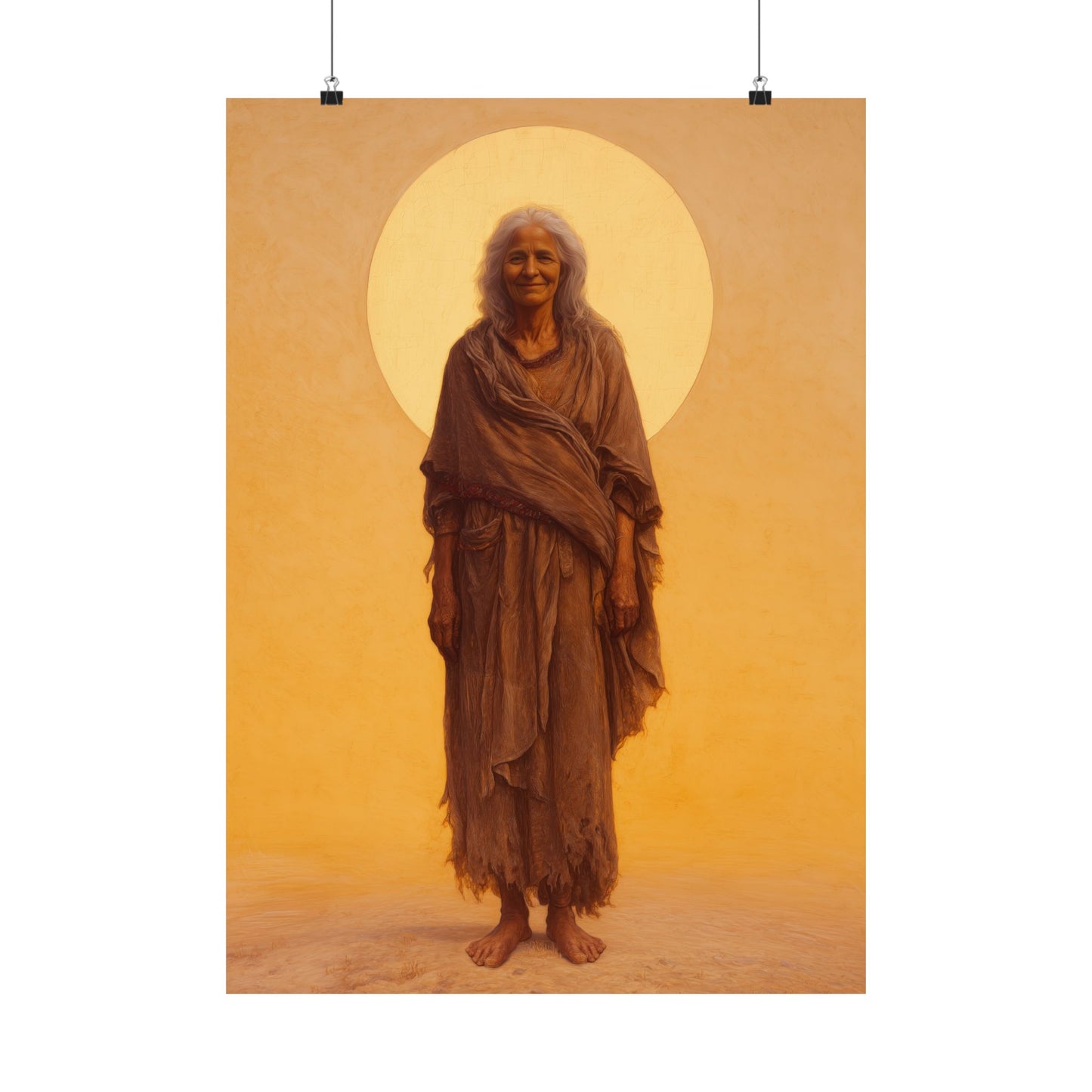 Saint Mary of Egypt - Desert Mother - Sanctified Souls Print - Multiple Sizes - Premium Matte Vertical Posters