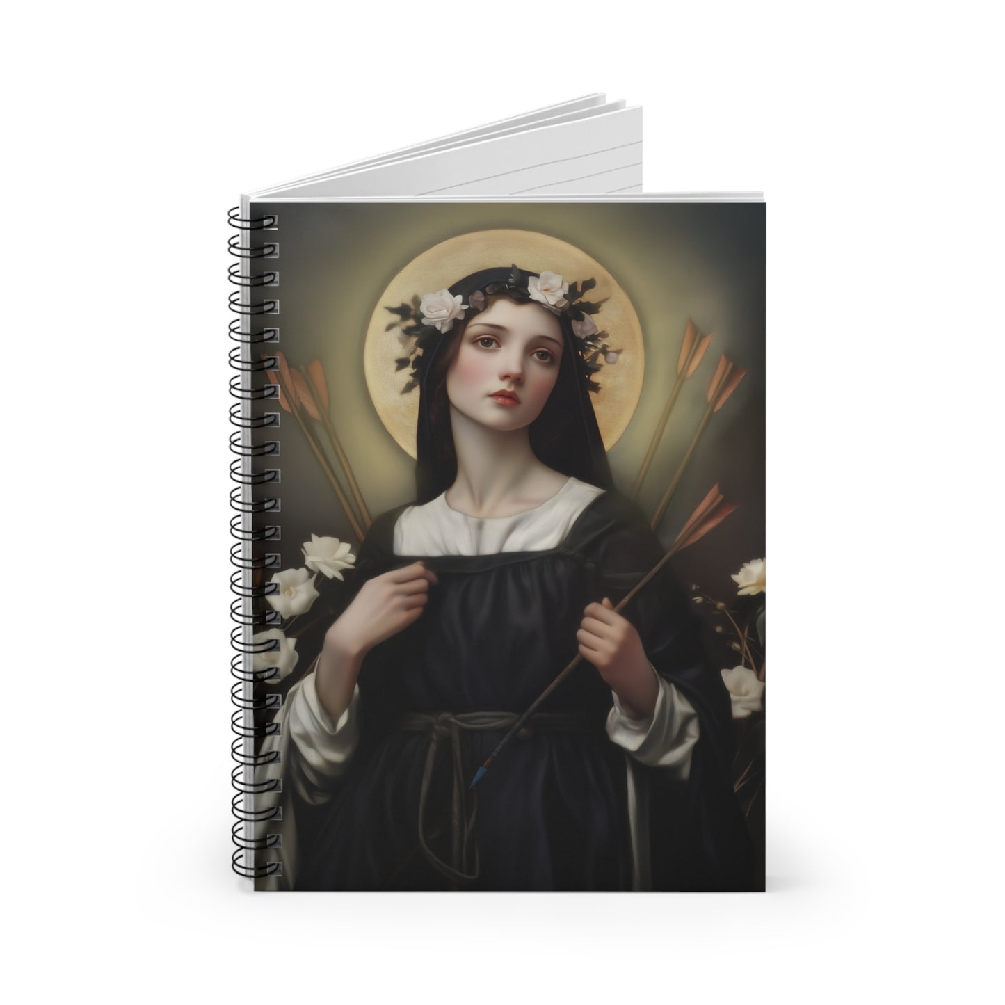 Saint Dorothy of Montau - Sanctified Souls Art - Religious Based Notebook - Spiral Notebook