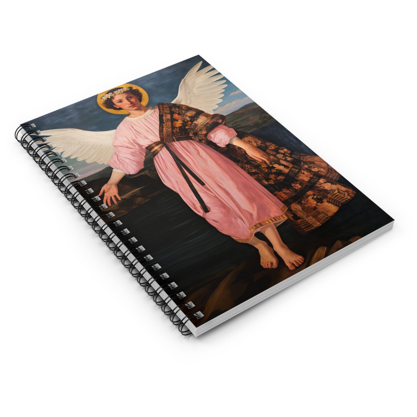 Saint Raphael the Archangel Journal - Sanctified Souls Art - Religious Based Notebook - Spiral Notebook - Ruled Line