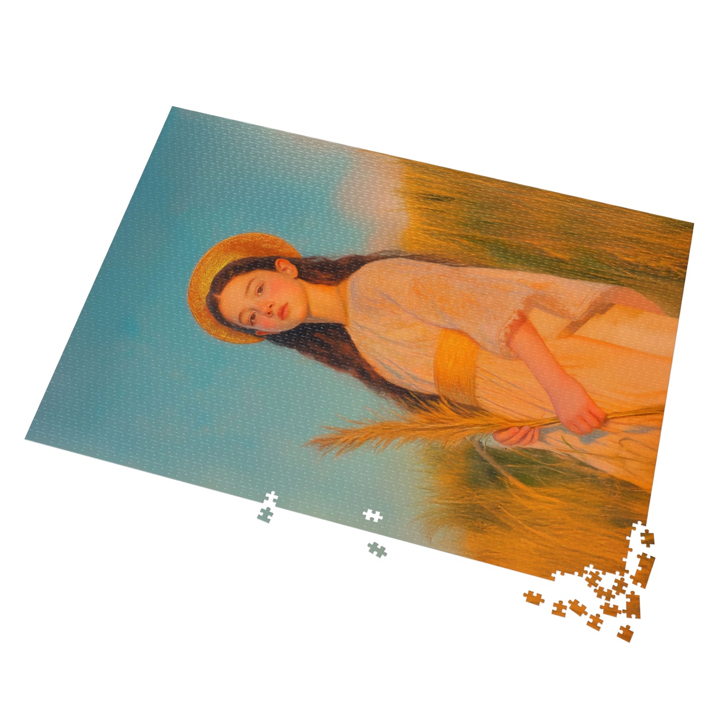 Saint Faith - Puzzle and Tin - Religious Jigsaw Puzzle (30, 110, 252, 500,1000) - Gift Catholic Families - Martyr of the Church