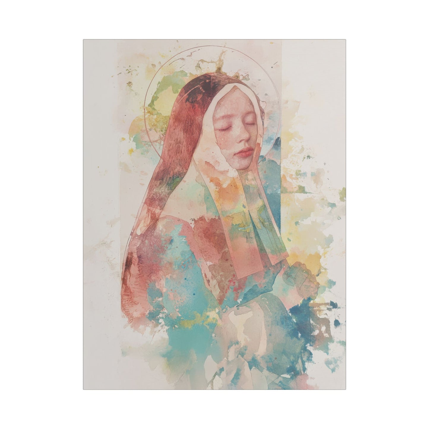 Saint Bernadette - Museum Wrapped Canvas - Sanctified Souls Print - Religious Art for your Home