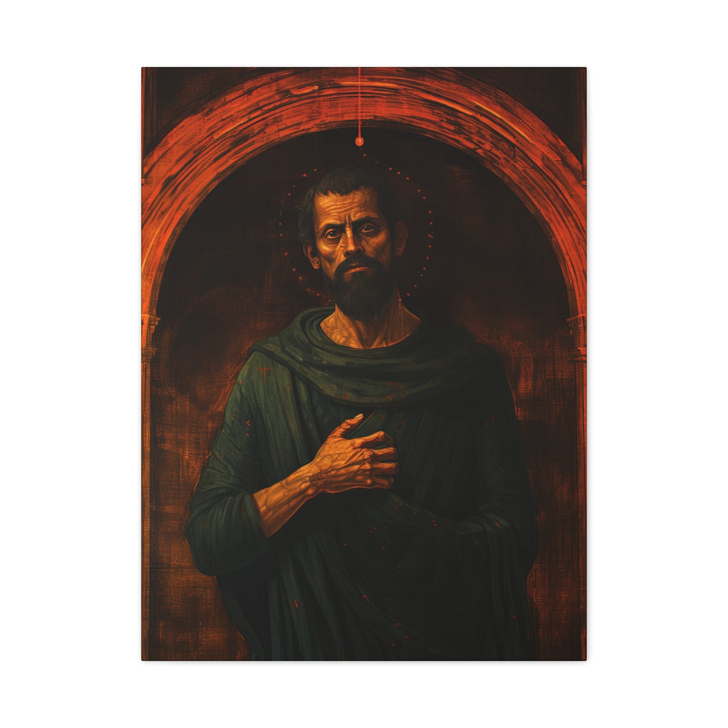 Saint Bartholomew Canvas Print - Multiple Sizes - Catholic Home art - Museum Wrapped Canvas - Sanctified Souls Print
