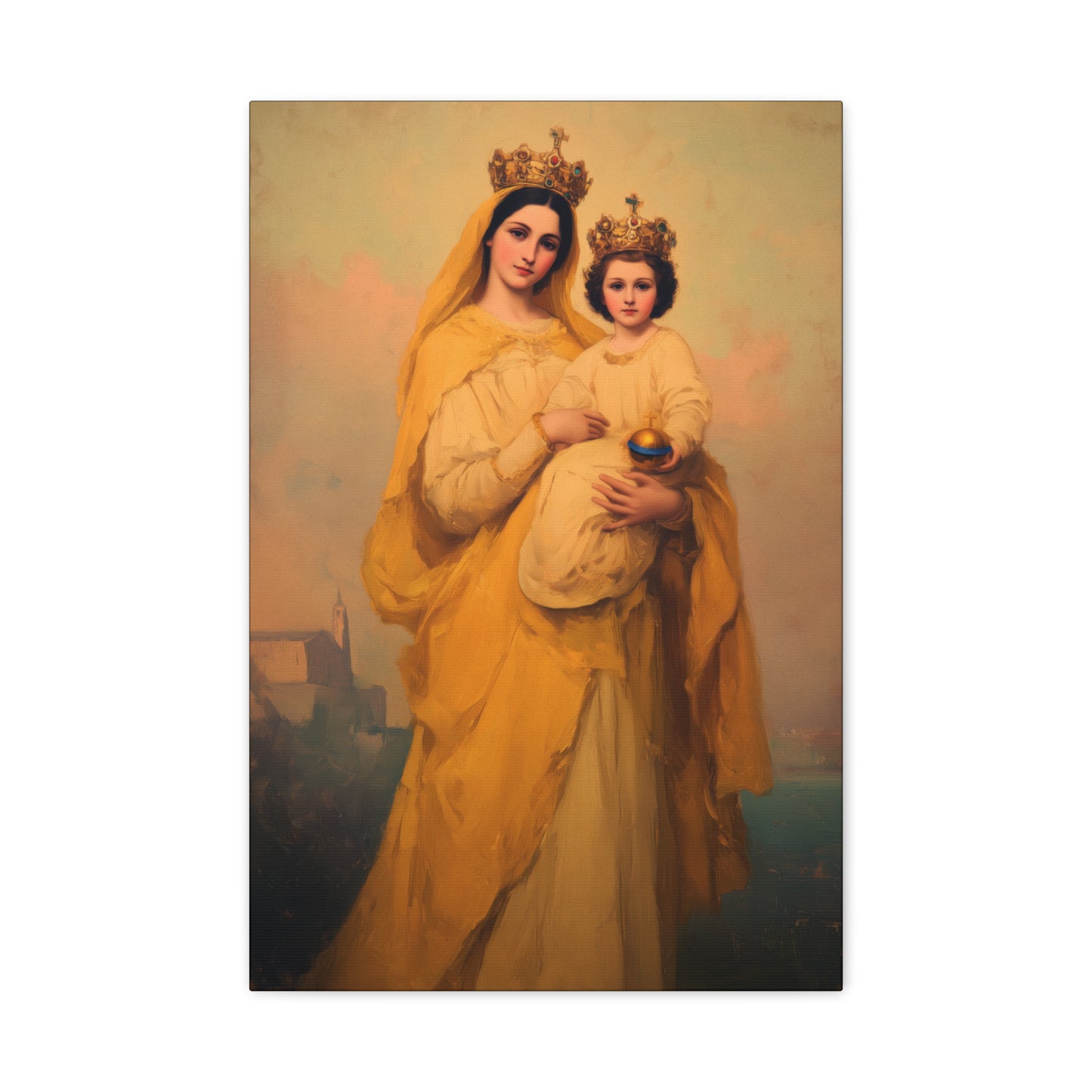 Our Lady of Prompt Succor - Gallery Wrapped Canvas - Print - Religious Art for your Home - Catholic